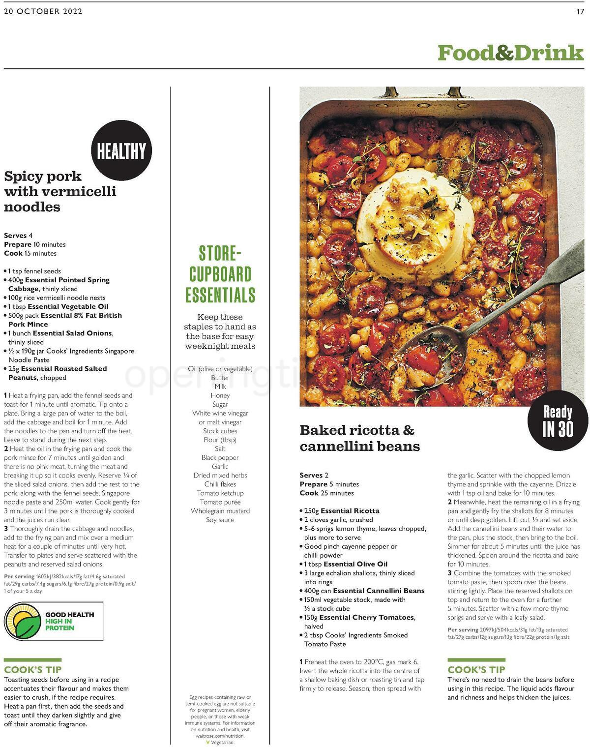 Waitrose Offers from 20 October