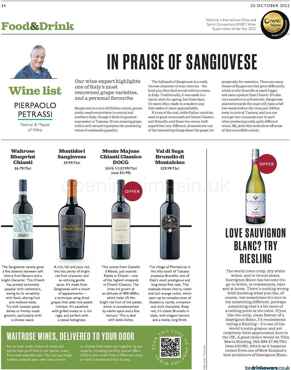 Waitrose Offers from 20 October