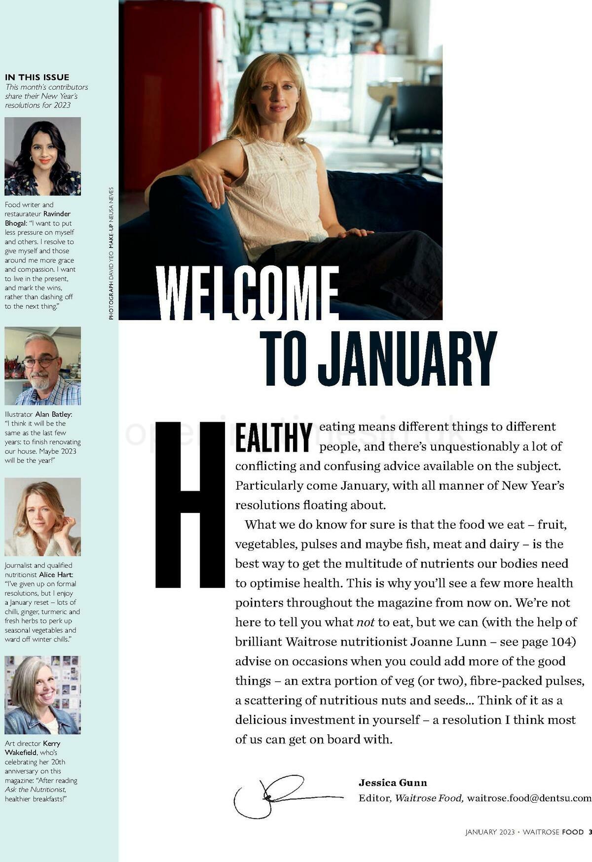 Waitrose Food Magazine January Offers from 1 January