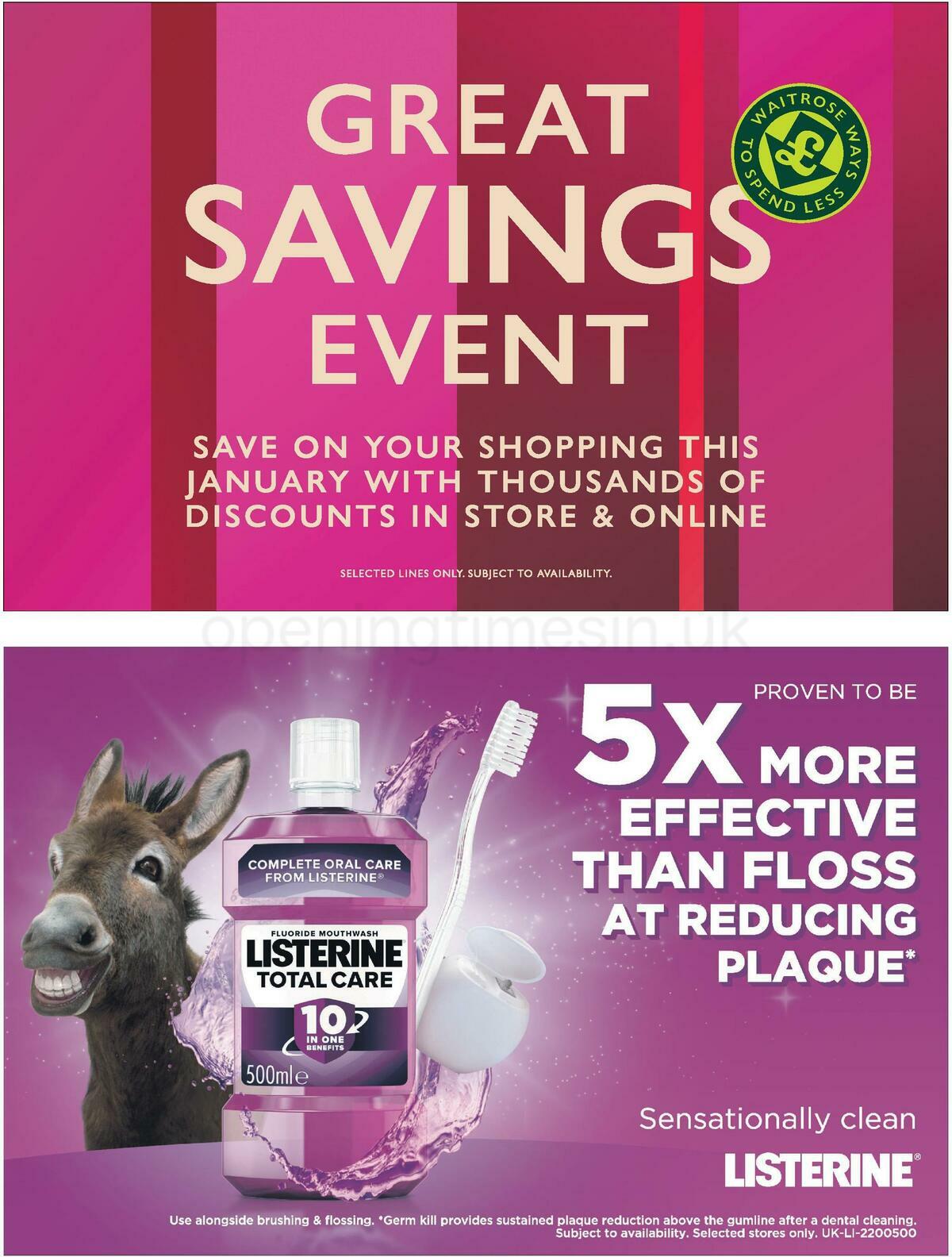 Waitrose Offers from 19 January