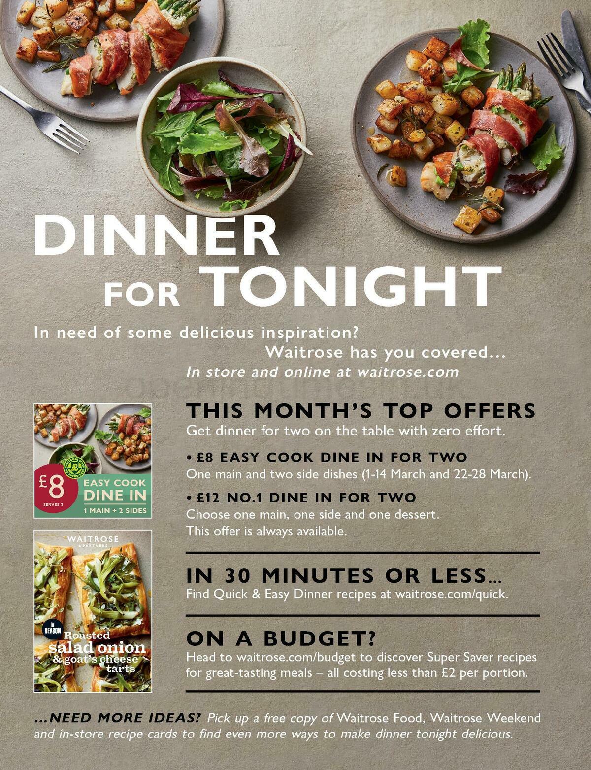 Waitrose Magazine March Offers from 1 March