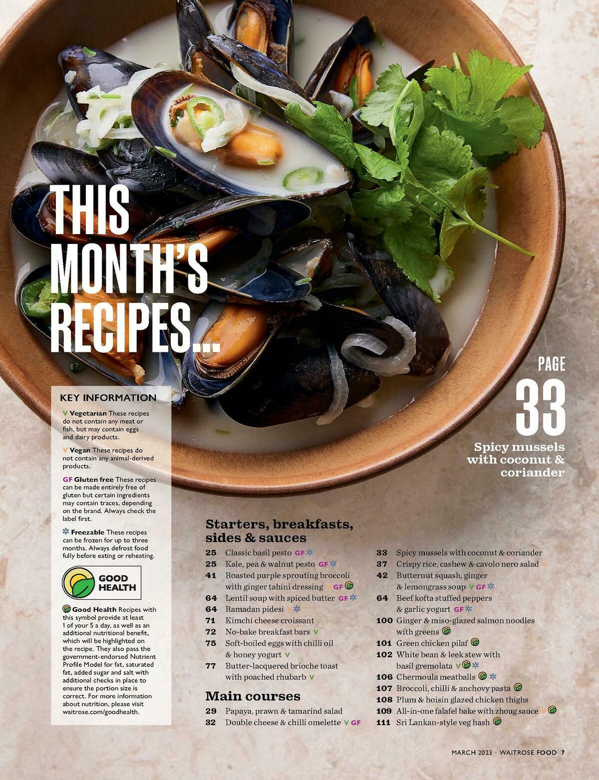 Waitrose Magazine March Offers from 1 March
