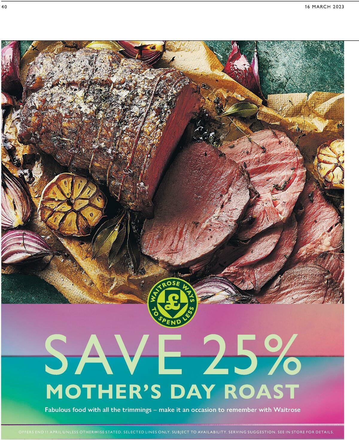 Waitrose Offers from 16 March