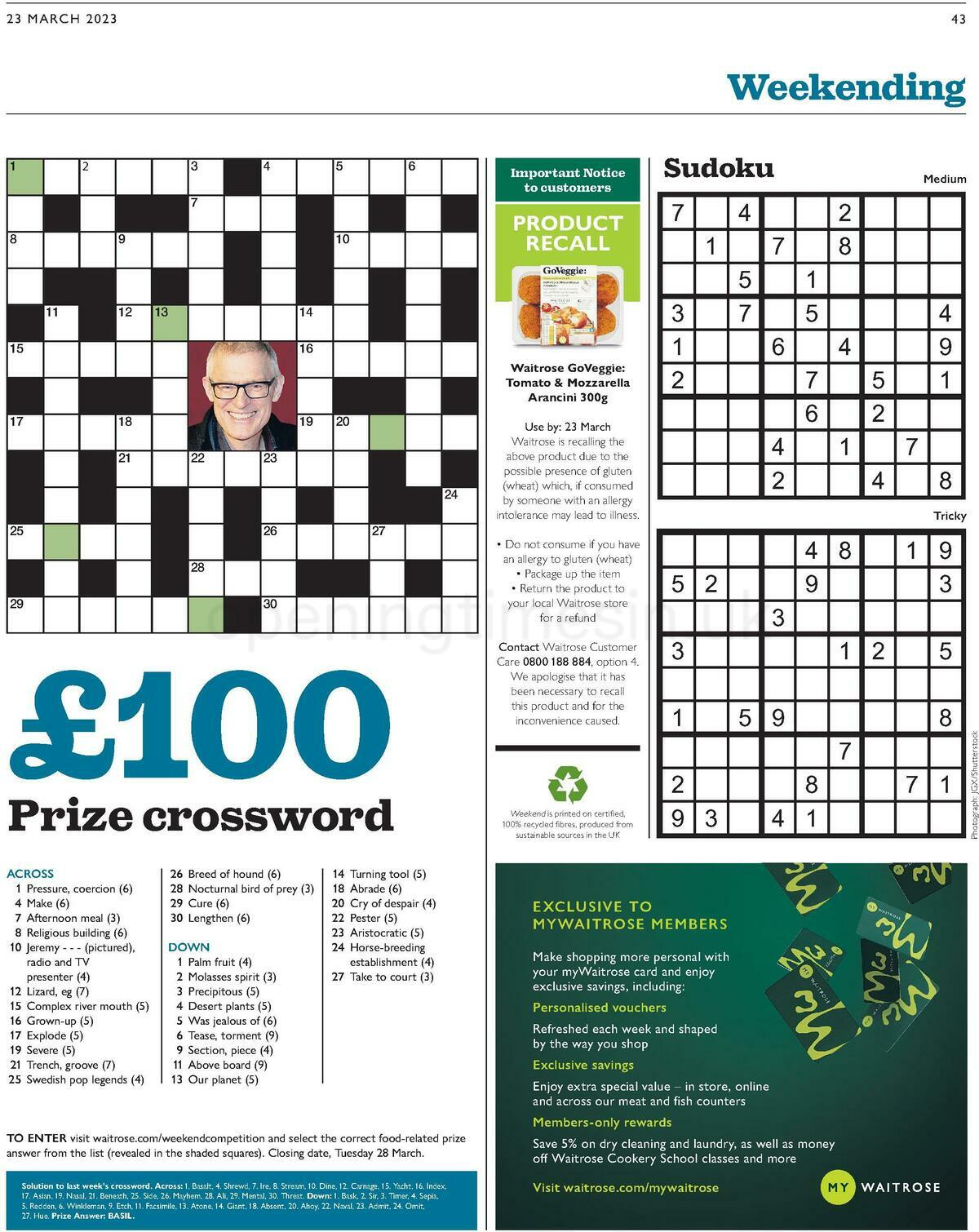 Waitrose Offers from 23 March