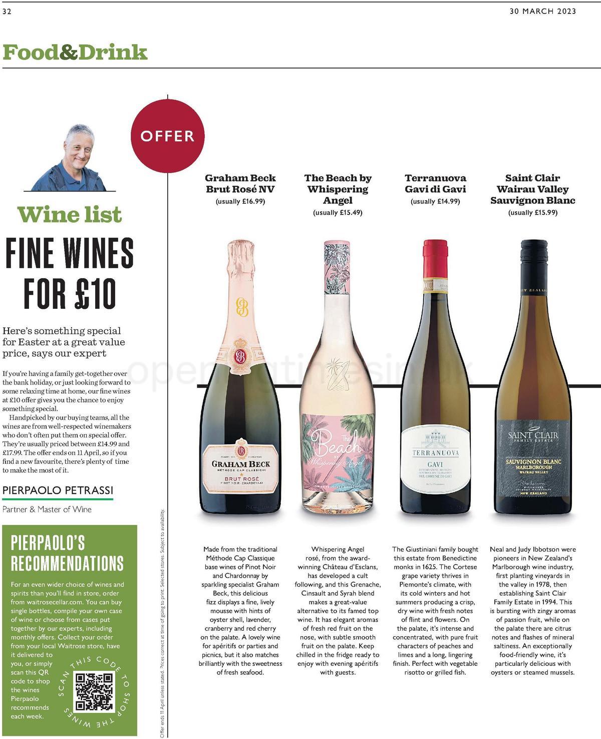 Waitrose Offers from 30 March