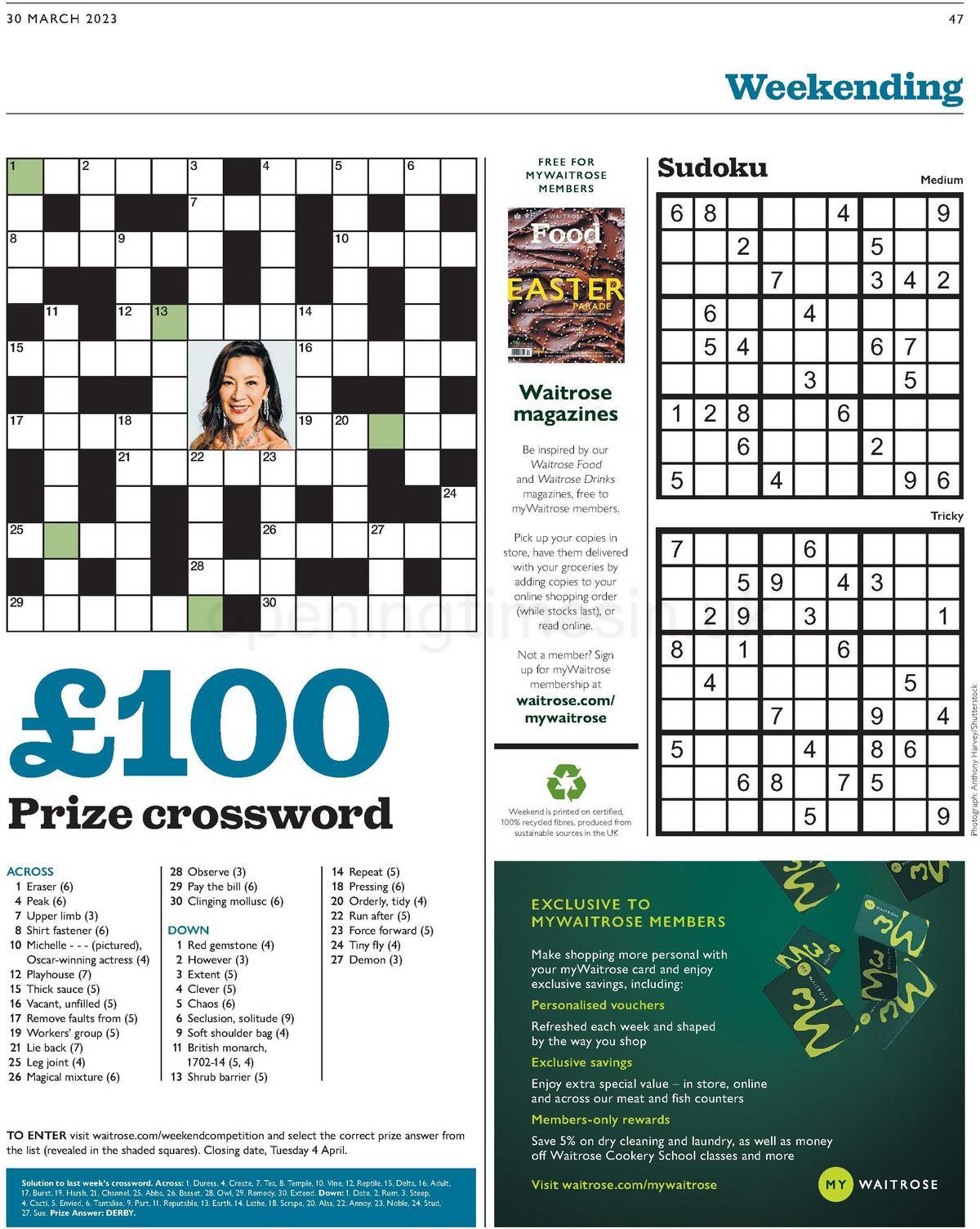 Waitrose Offers from 30 March