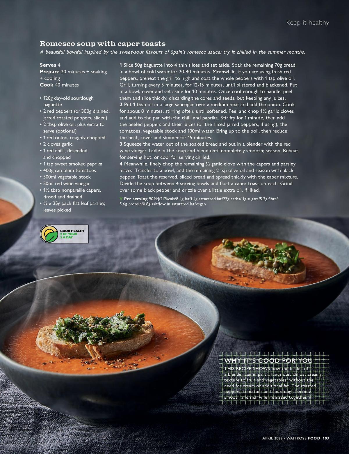 Waitrose Magazine April Offers from 1 April