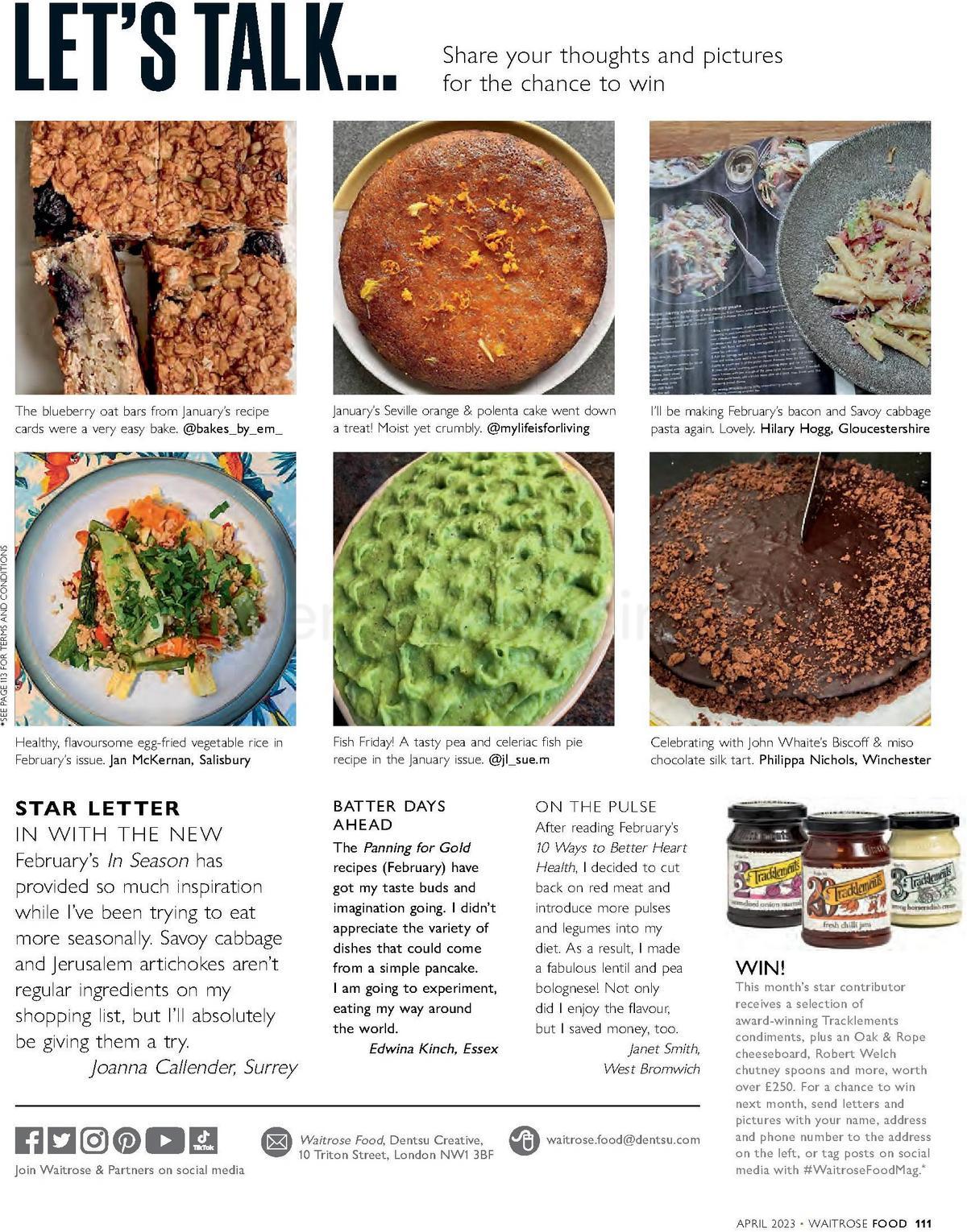 Waitrose Magazine April Offers from 1 April