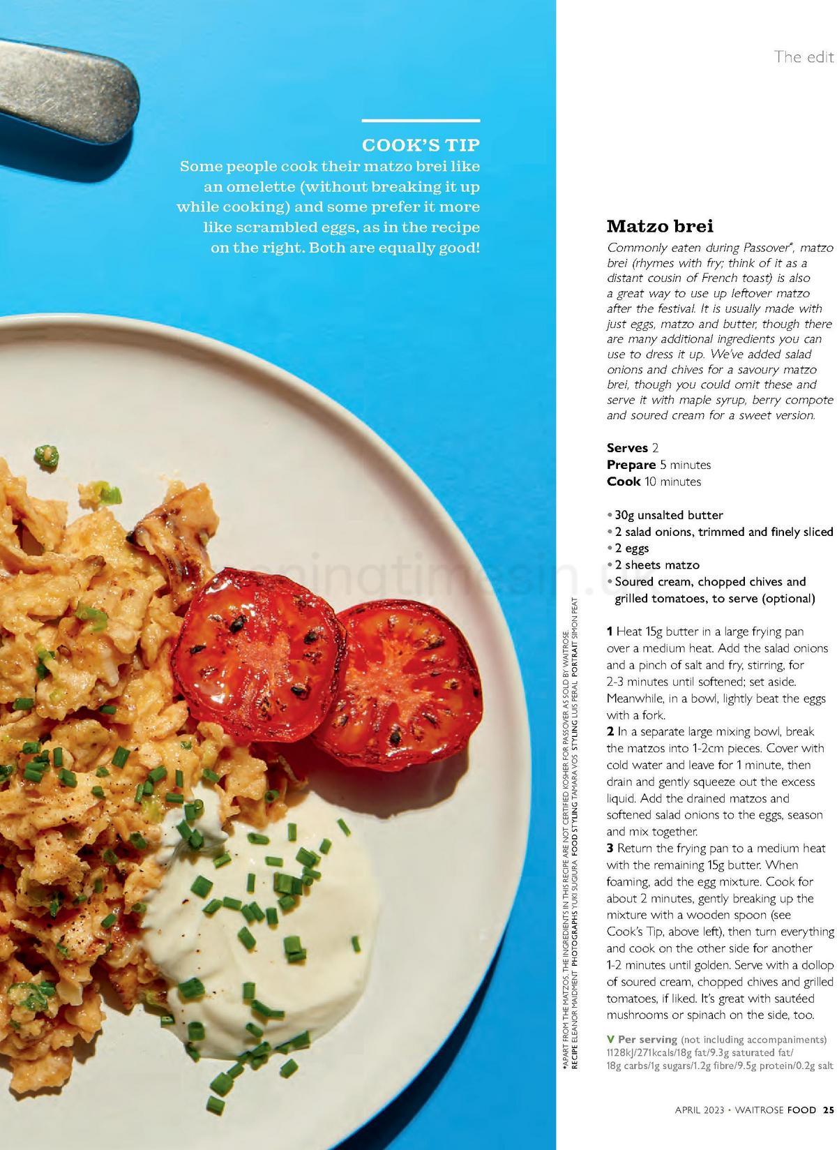 Waitrose Magazine April Offers from 1 April