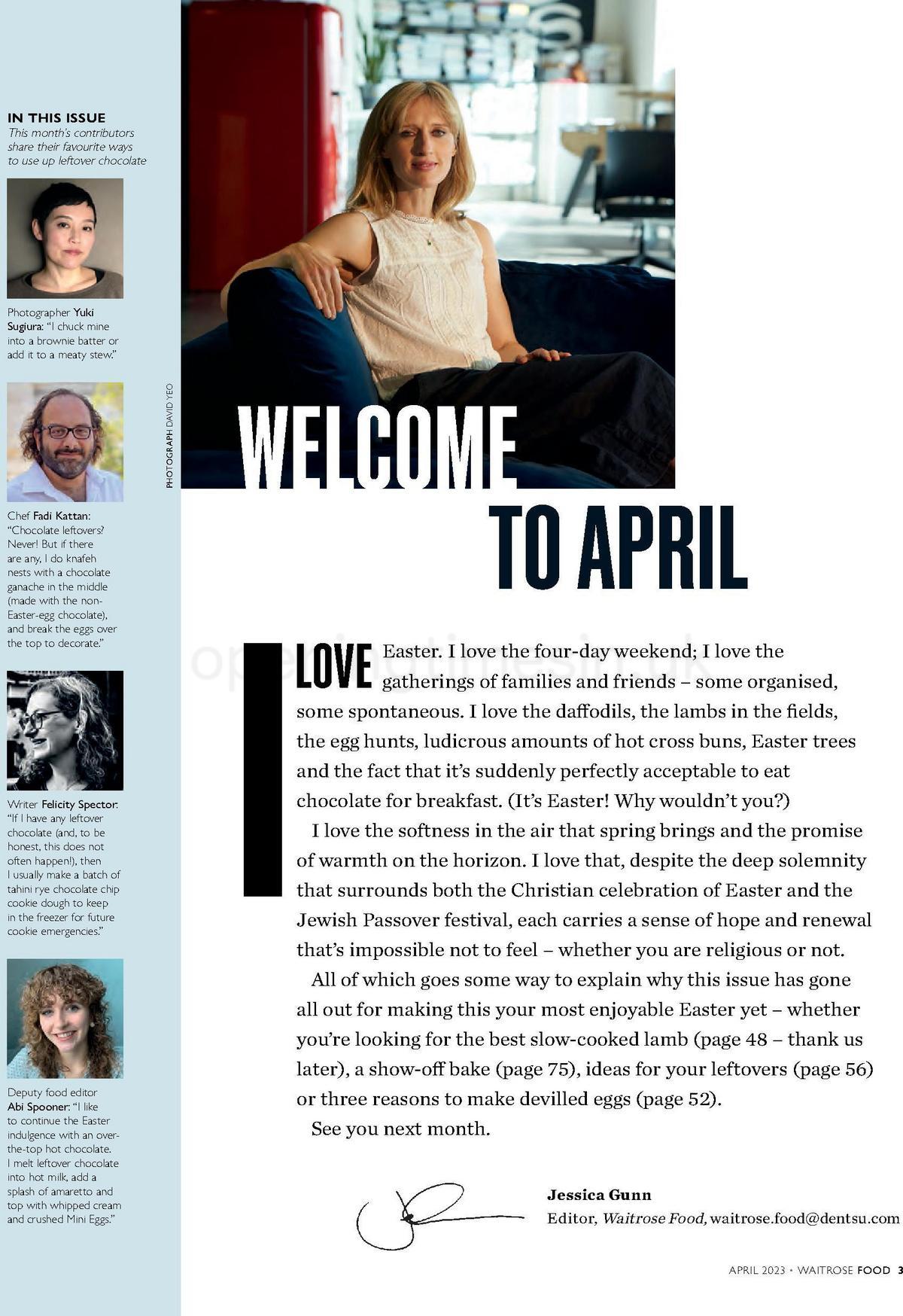 Waitrose Magazine April Offers from 1 April