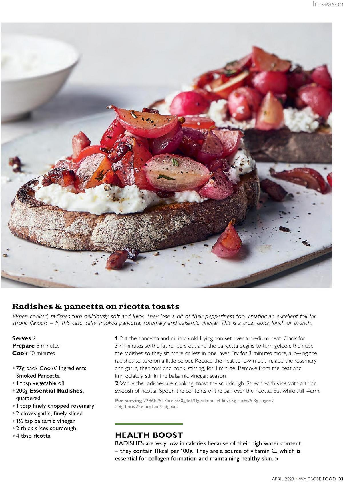 Waitrose Magazine April Offers from 1 April