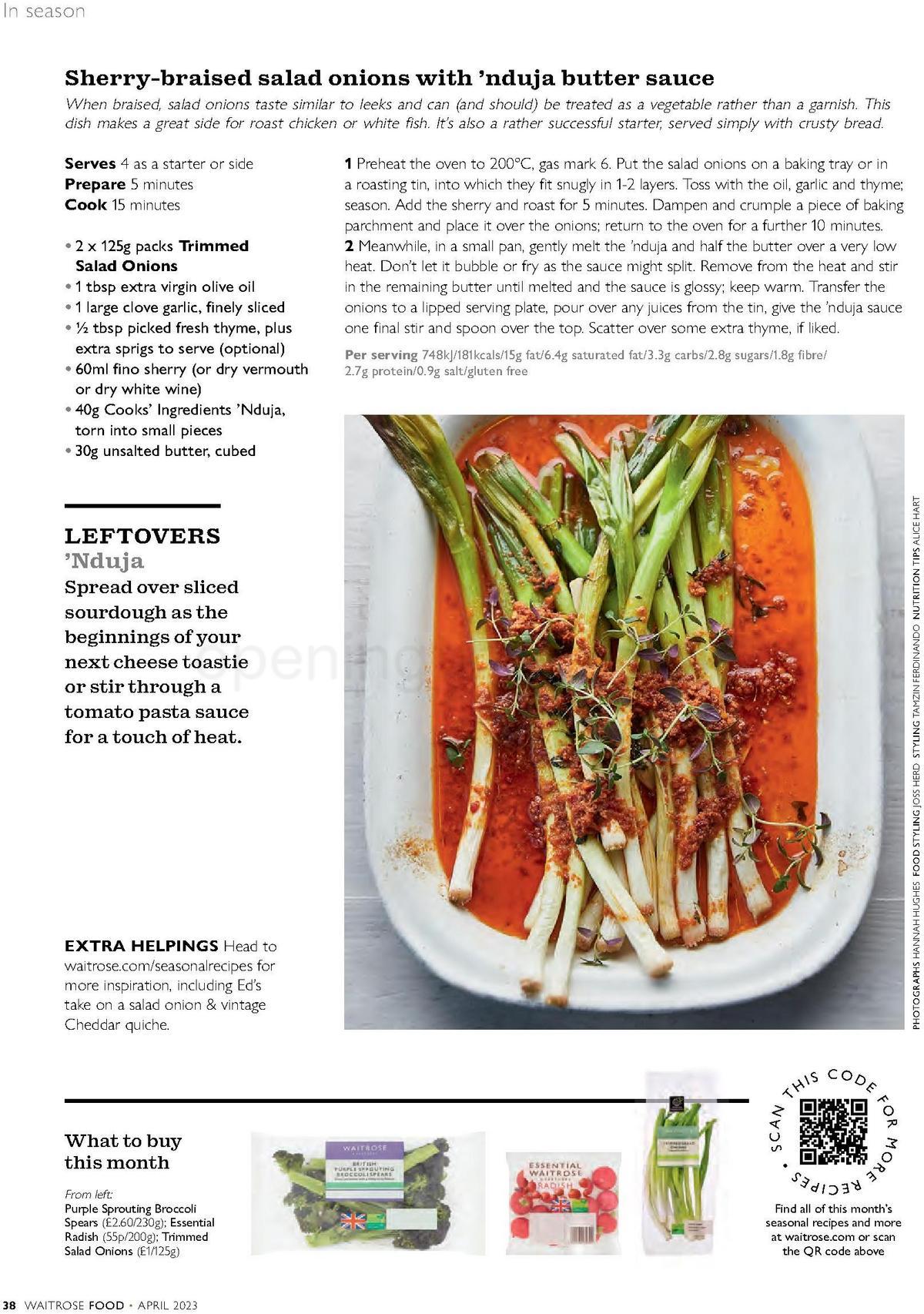 Waitrose Magazine April Offers from 1 April