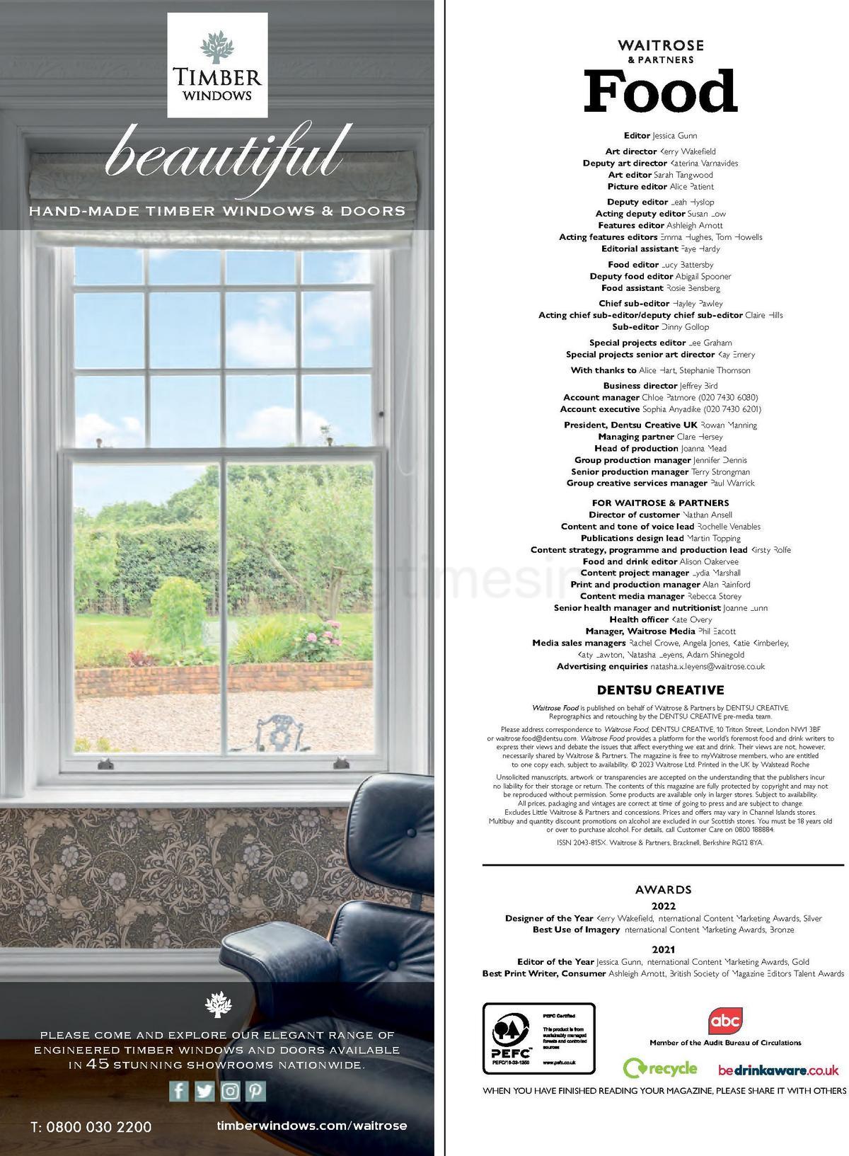 Waitrose Magazine April Offers from 1 April