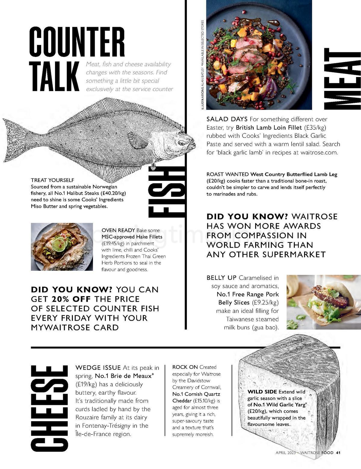 Waitrose Magazine April Offers from 1 April
