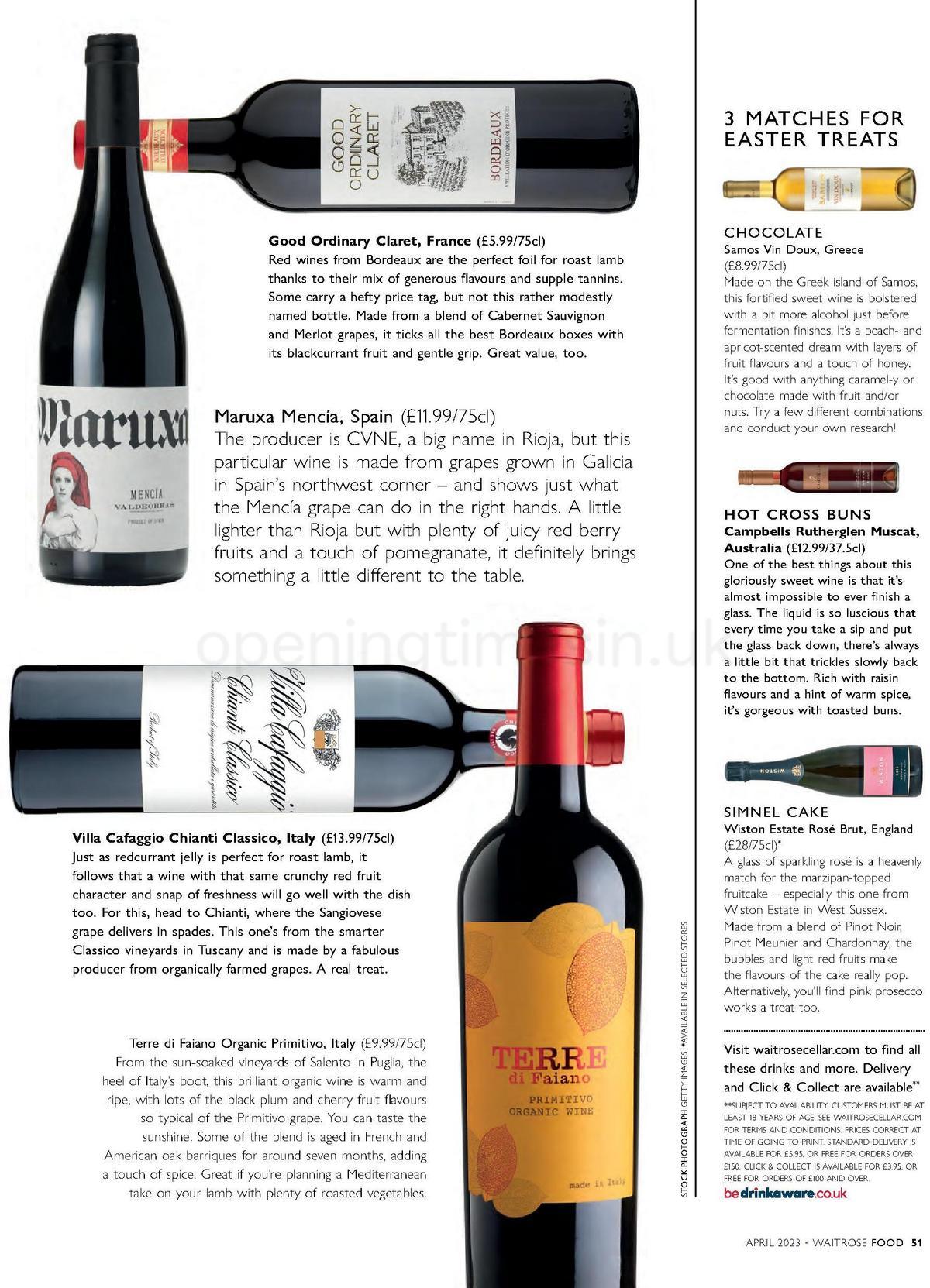 Waitrose Magazine April Offers from 1 April