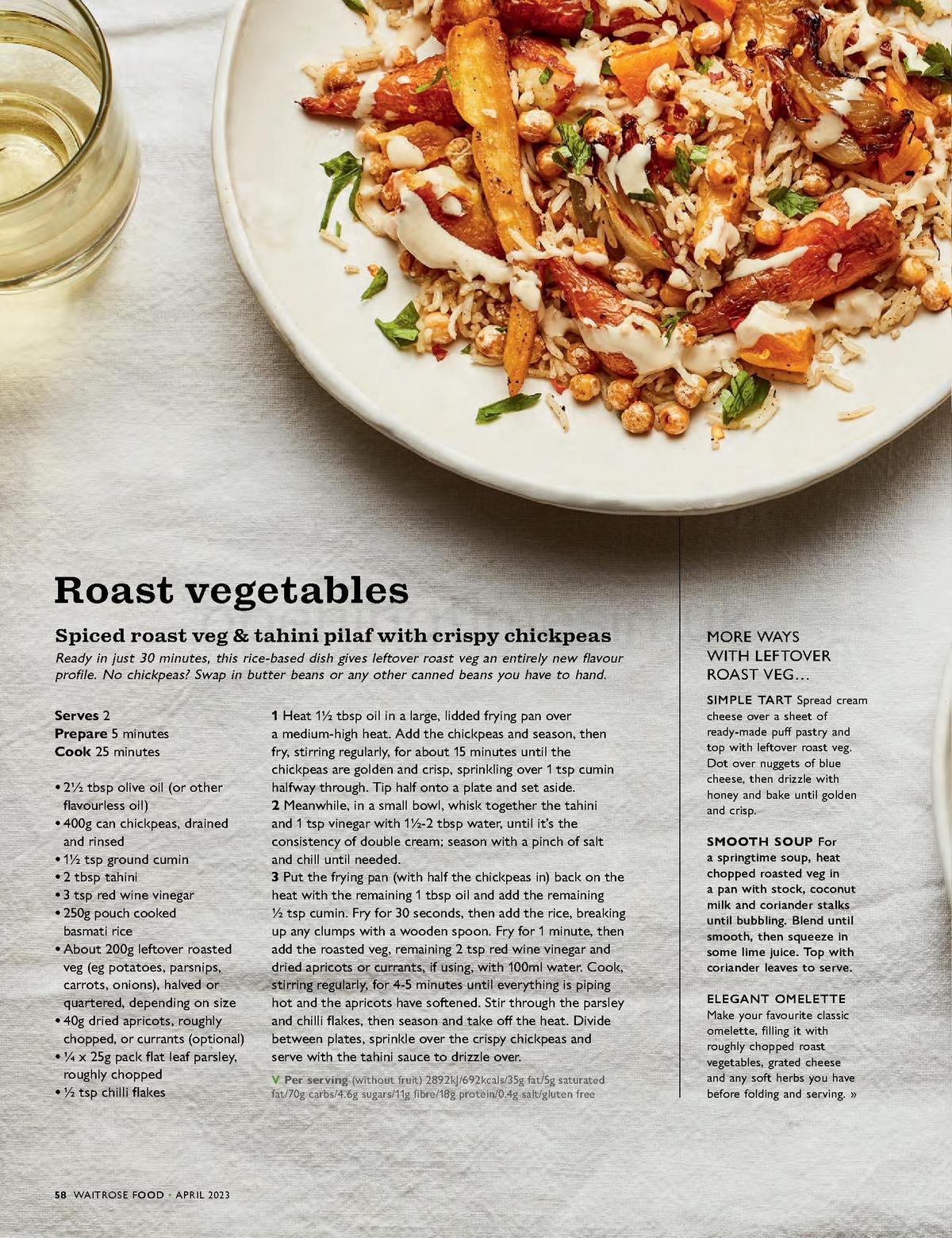 Waitrose Magazine April Offers from 1 April