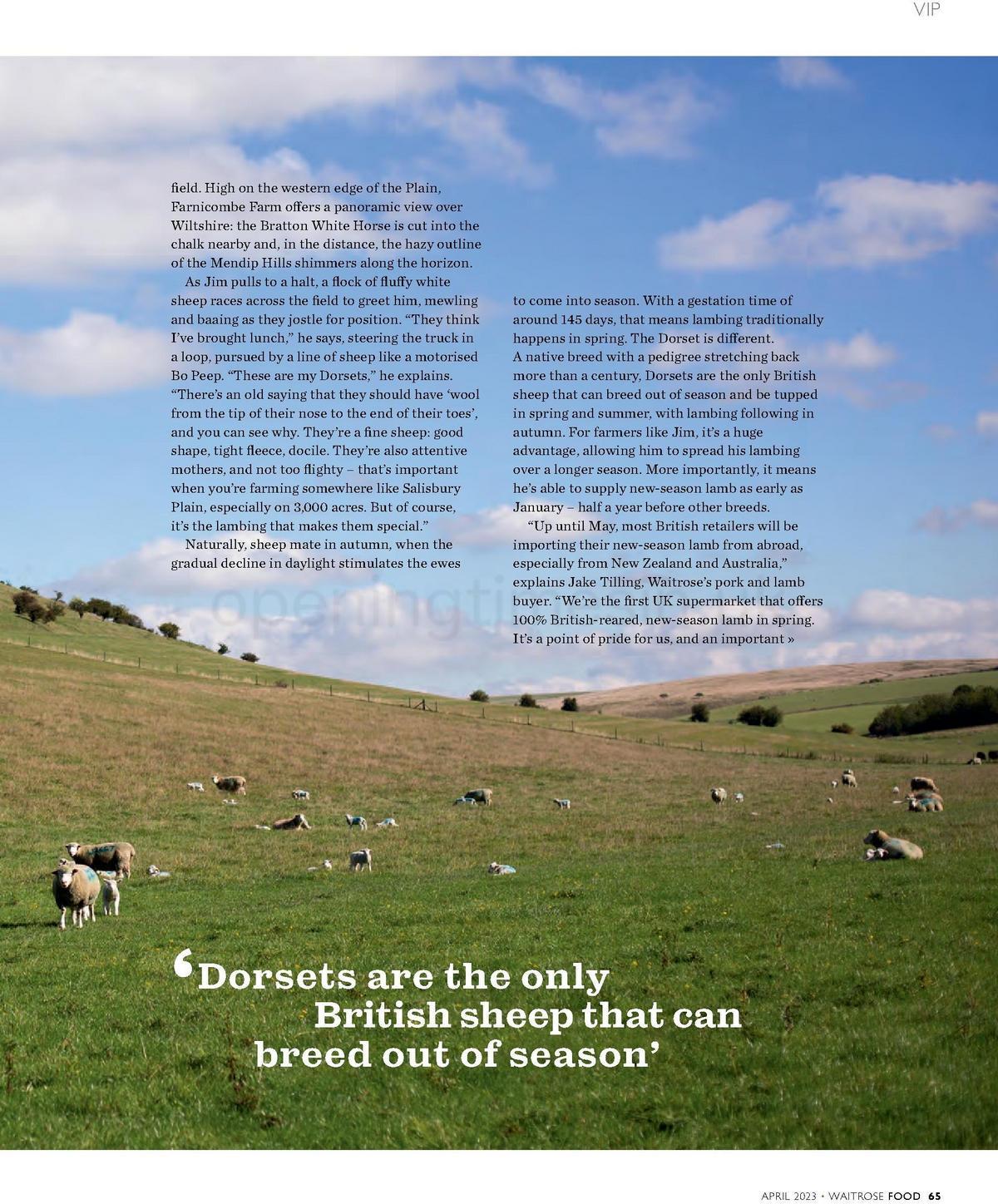 Waitrose Magazine April Offers from 1 April