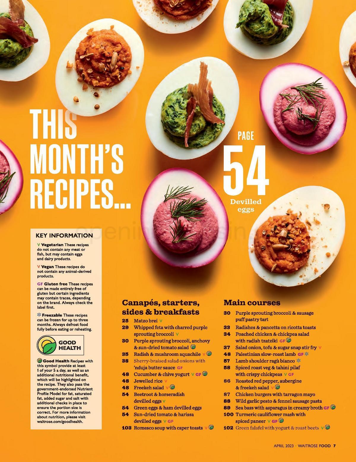 Waitrose Magazine April Offers from 1 April