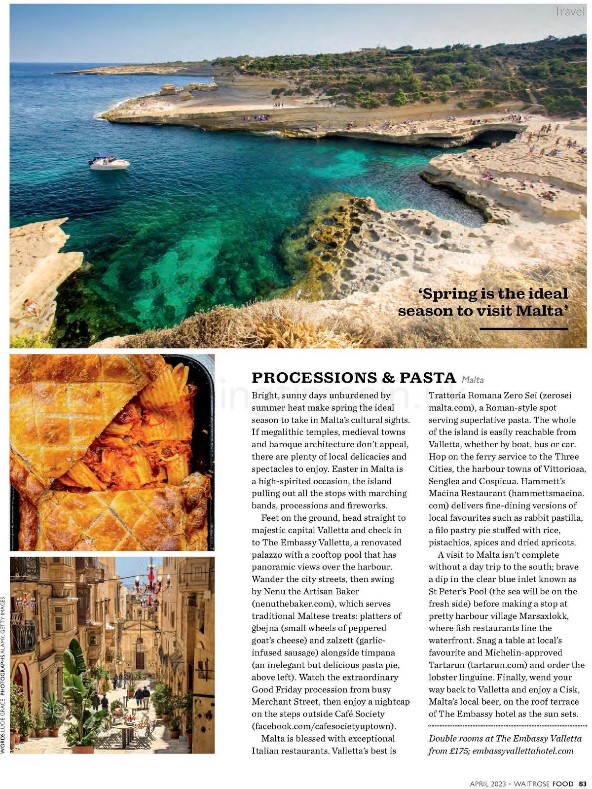 Waitrose Magazine April Offers from 1 April