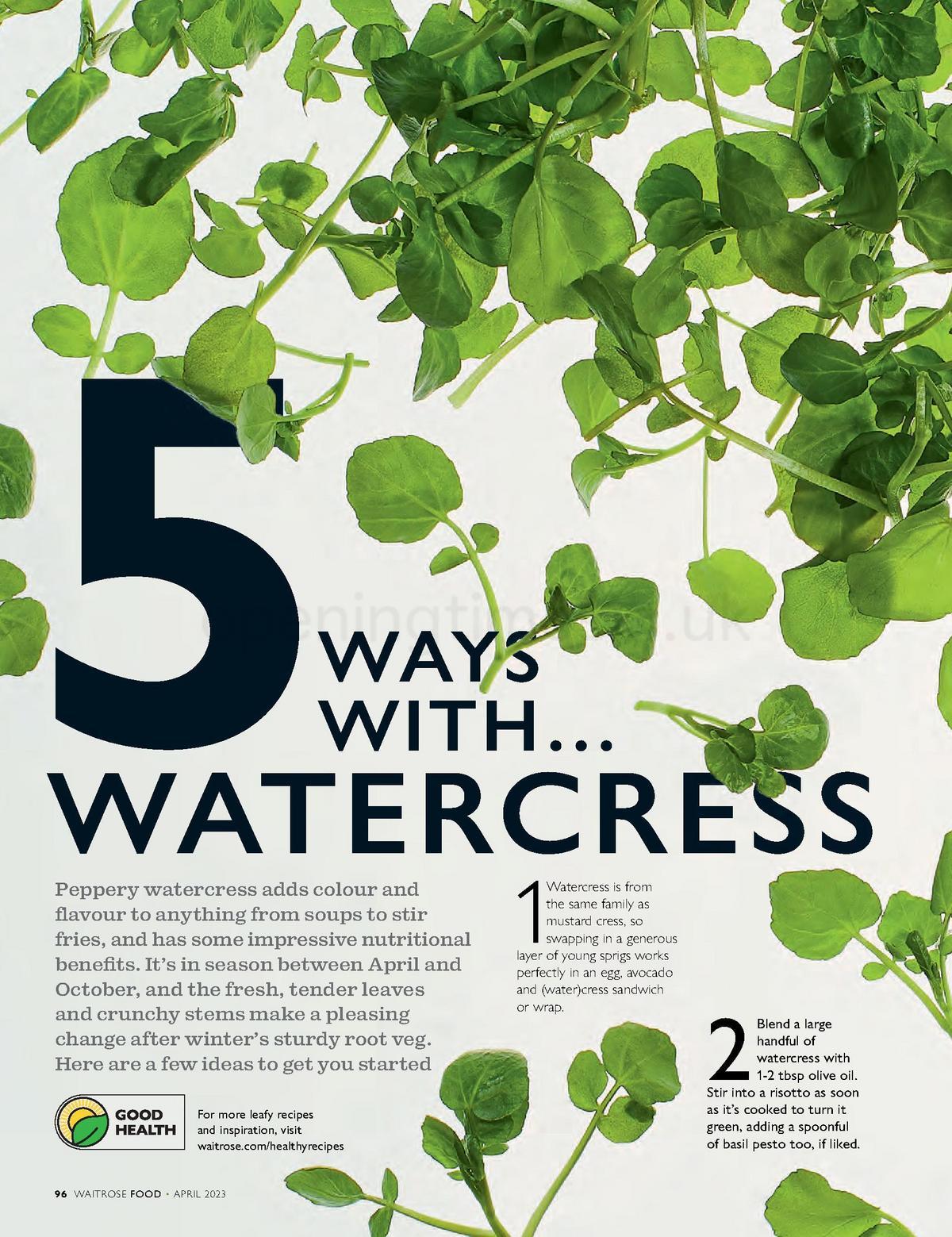 Waitrose Magazine April Offers from 1 April