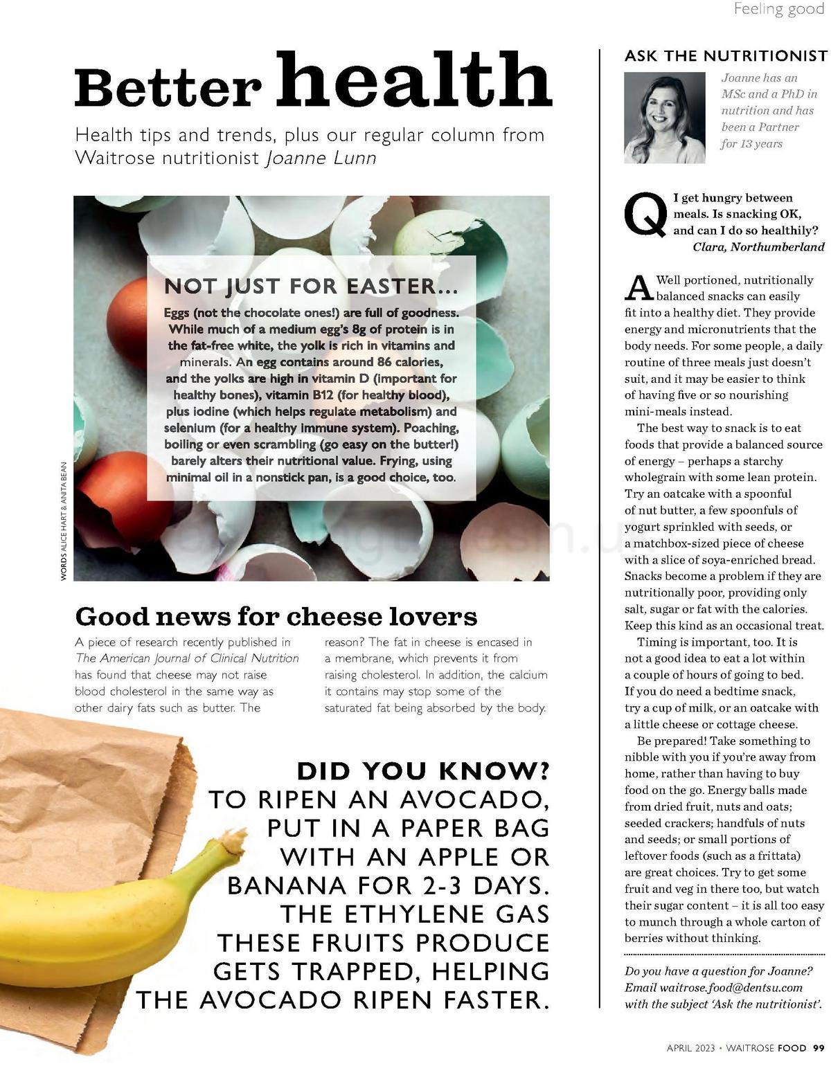 Waitrose Magazine April Offers from 1 April