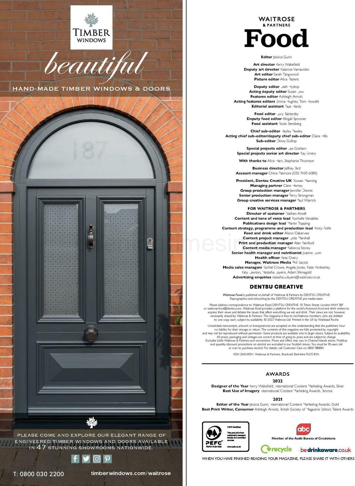 Waitrose Food Magazine May Offers from 1 May