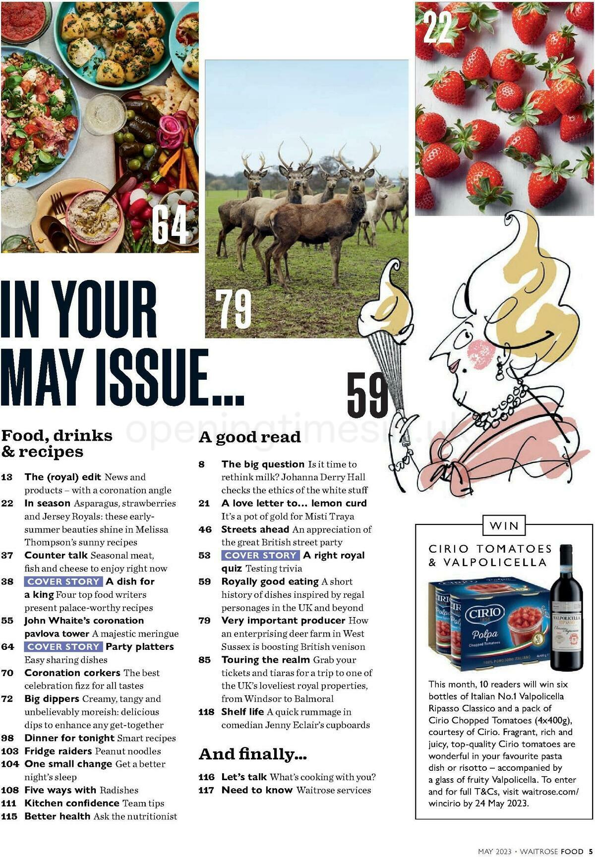 Waitrose Food Magazine May Offers from 1 May