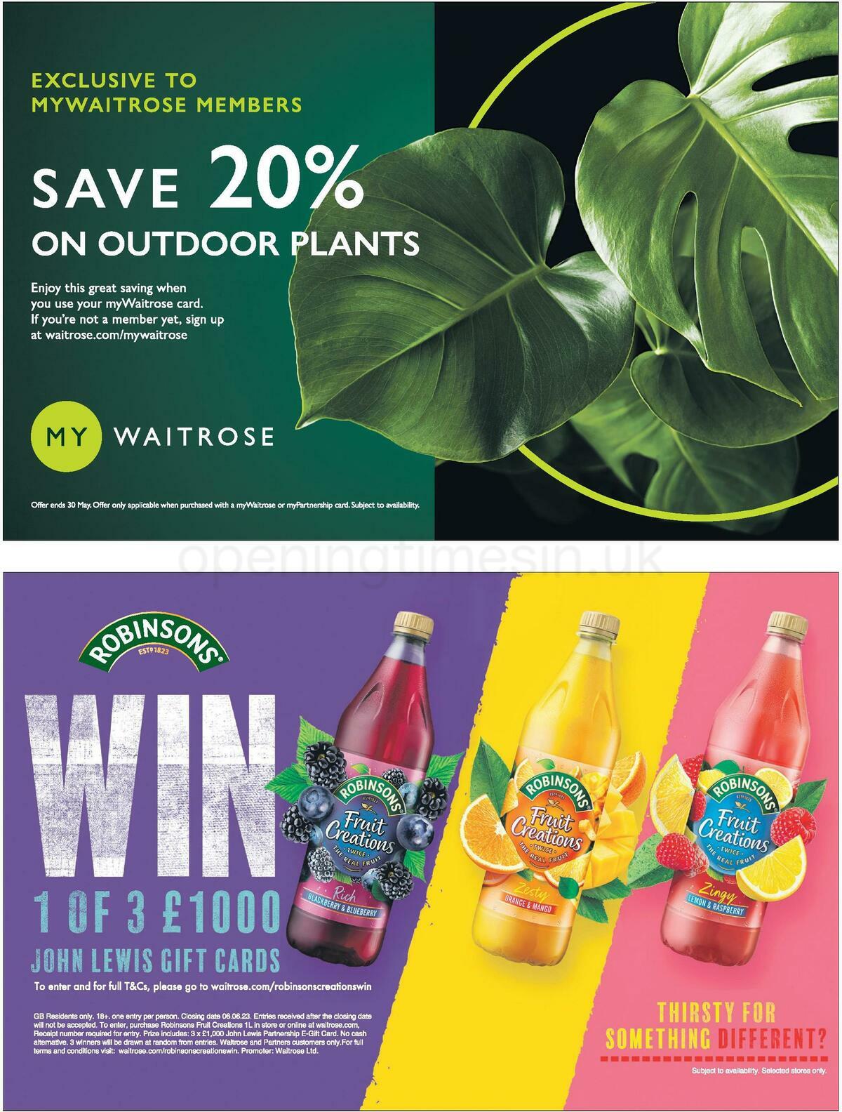 Waitrose Offers from 25 May