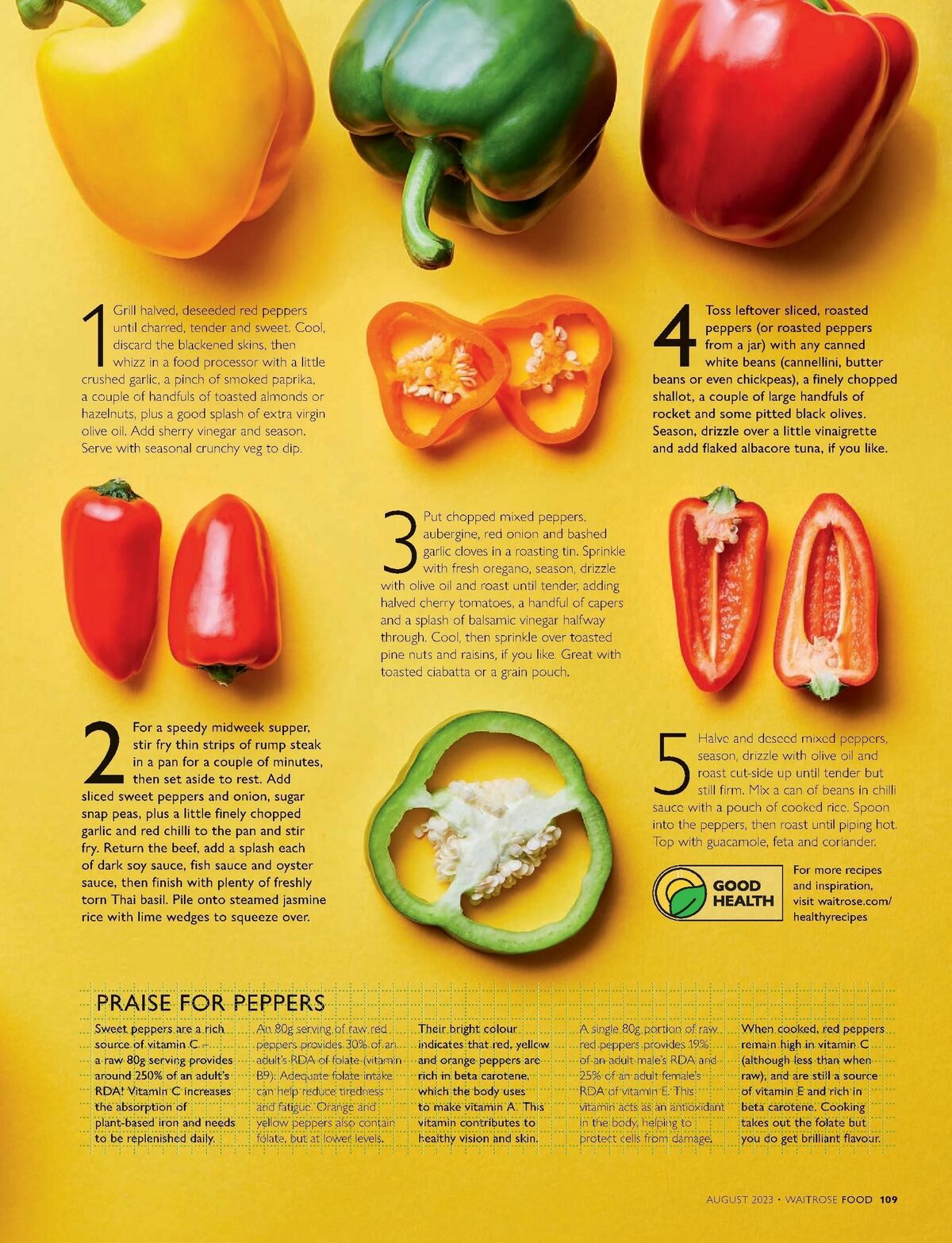 Waitrose Food Magazine August Offers from 1 August