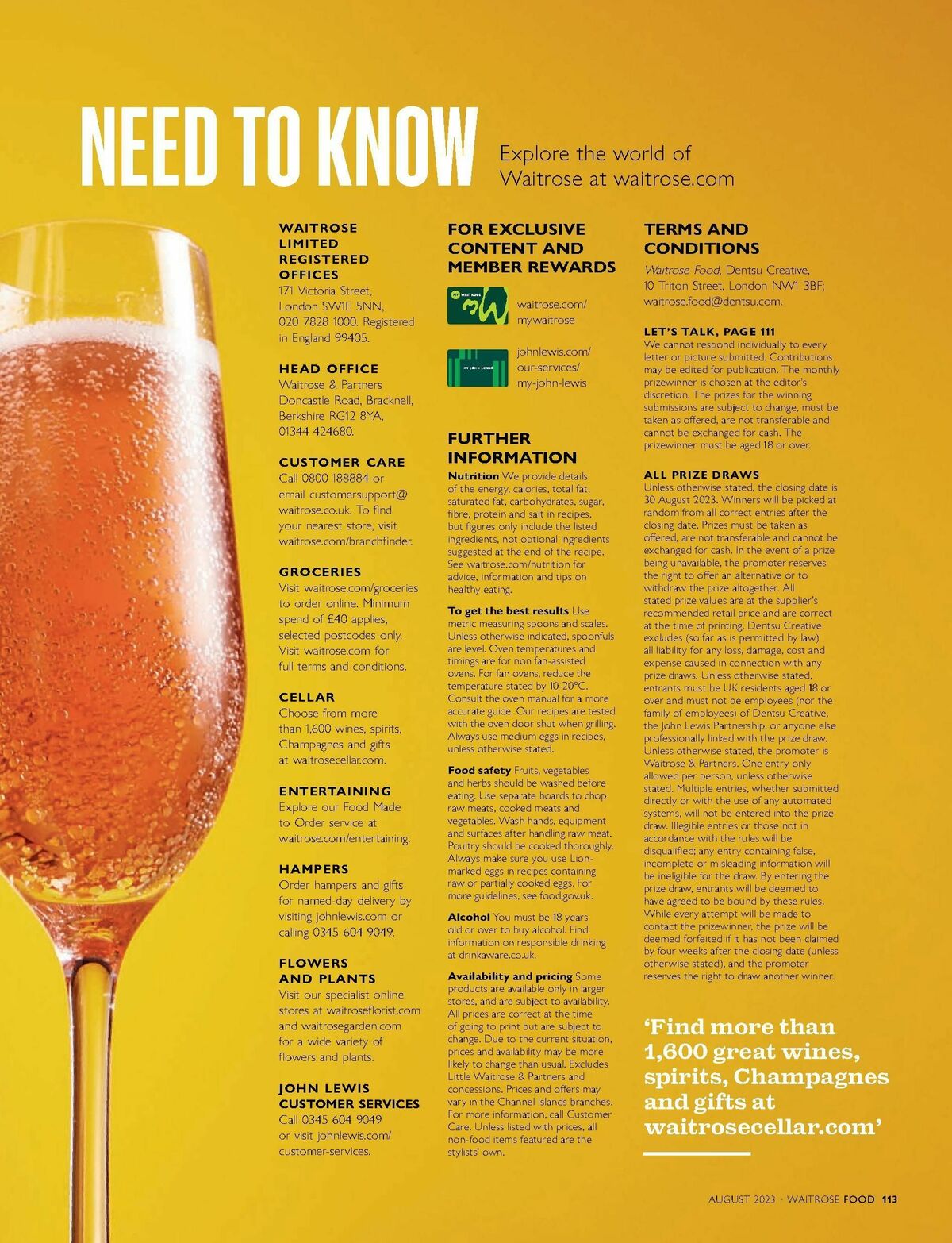 Waitrose Food Magazine August Offers from 1 August