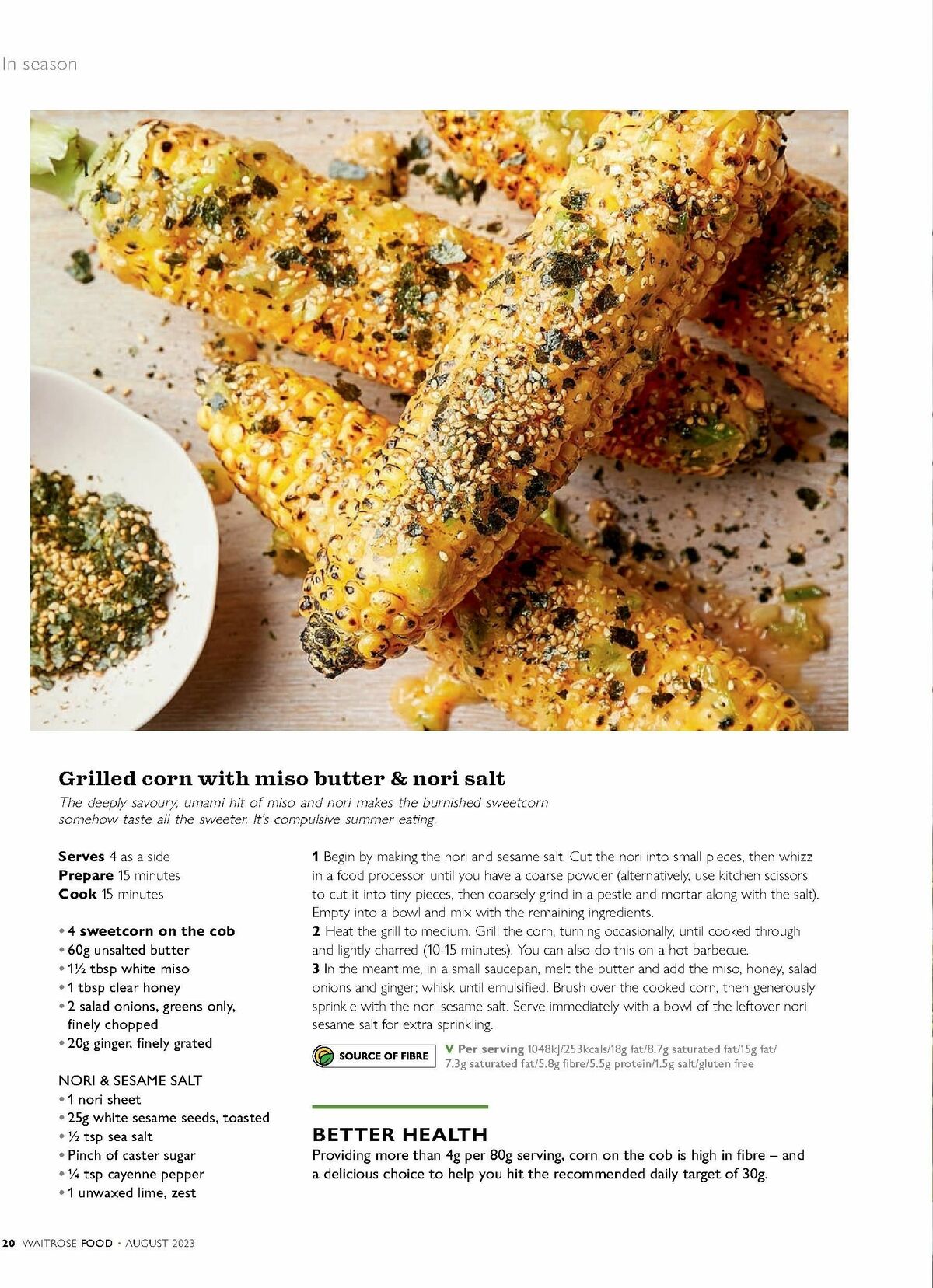Waitrose Food Magazine August Offers from 1 August