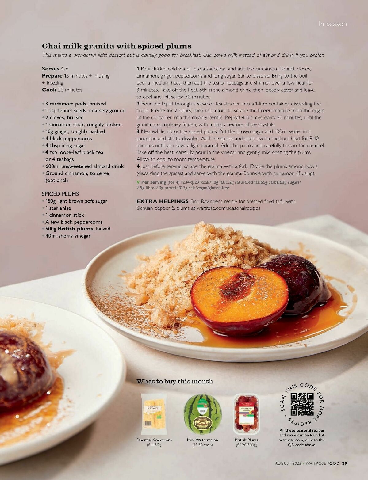 Waitrose Food Magazine August Offers from 1 August