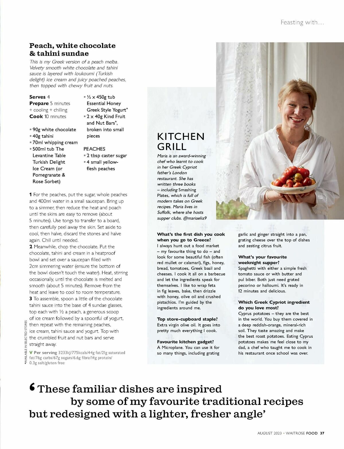 Waitrose Food Magazine August Offers from 1 August