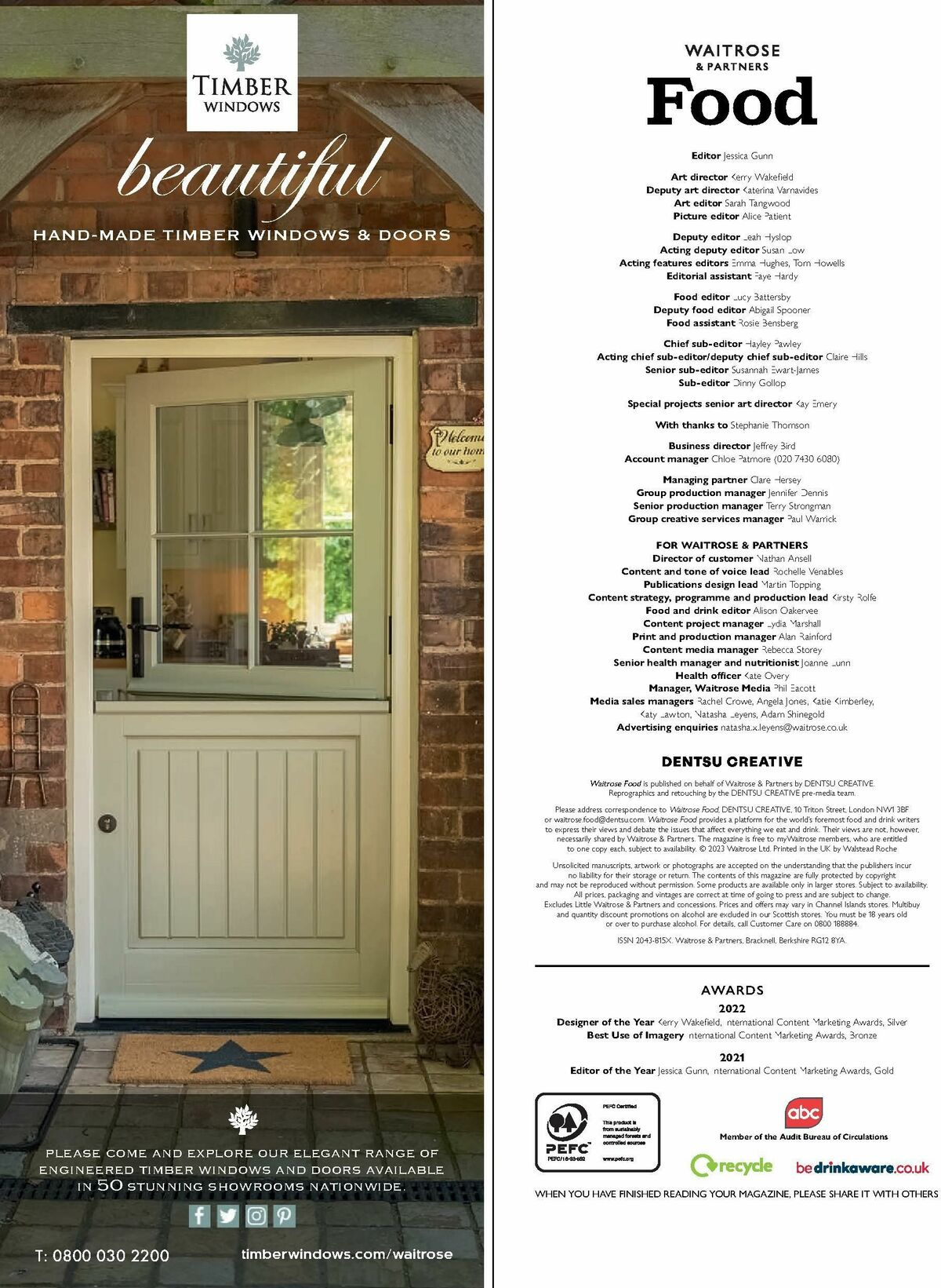 Waitrose Food Magazine August Offers from 1 August