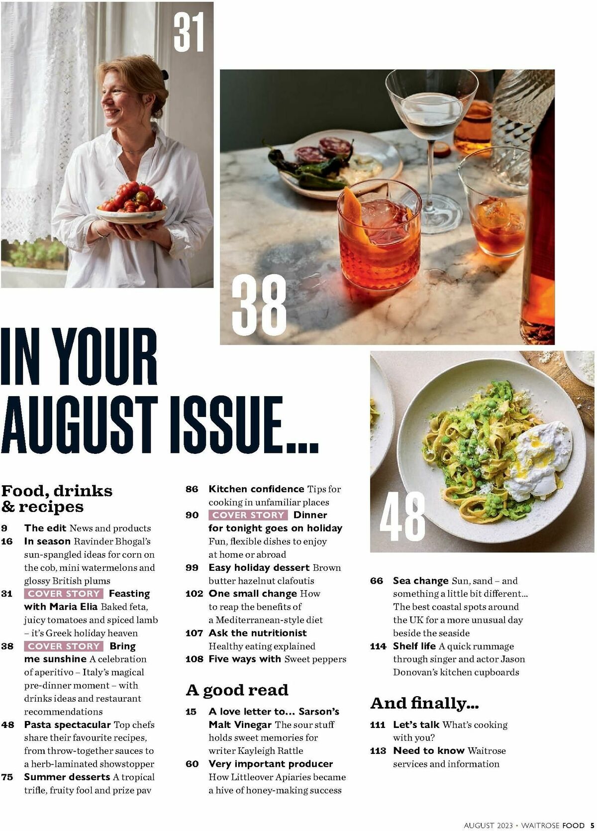 Waitrose Food Magazine August Offers from 1 August