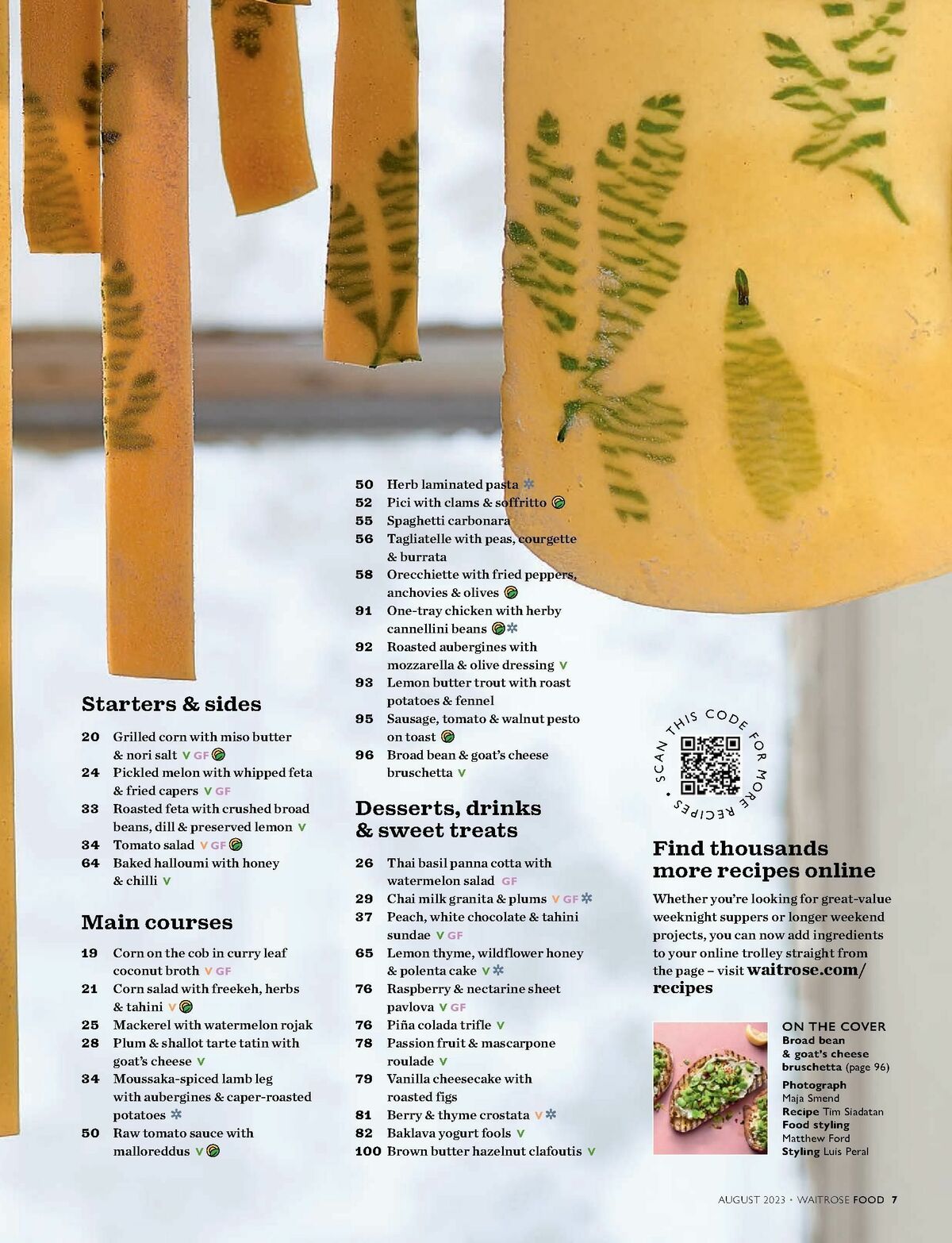 Waitrose Food Magazine August Offers from 1 August