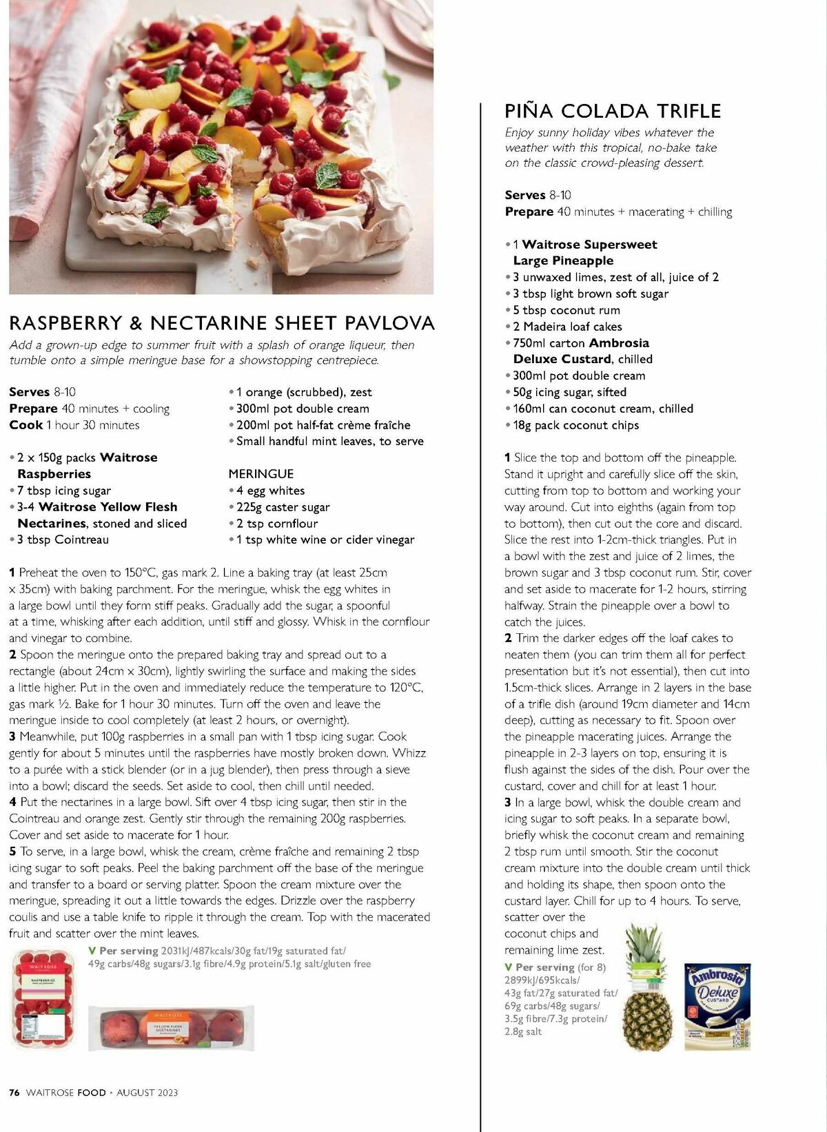 Waitrose Food Magazine August Offers from 1 August