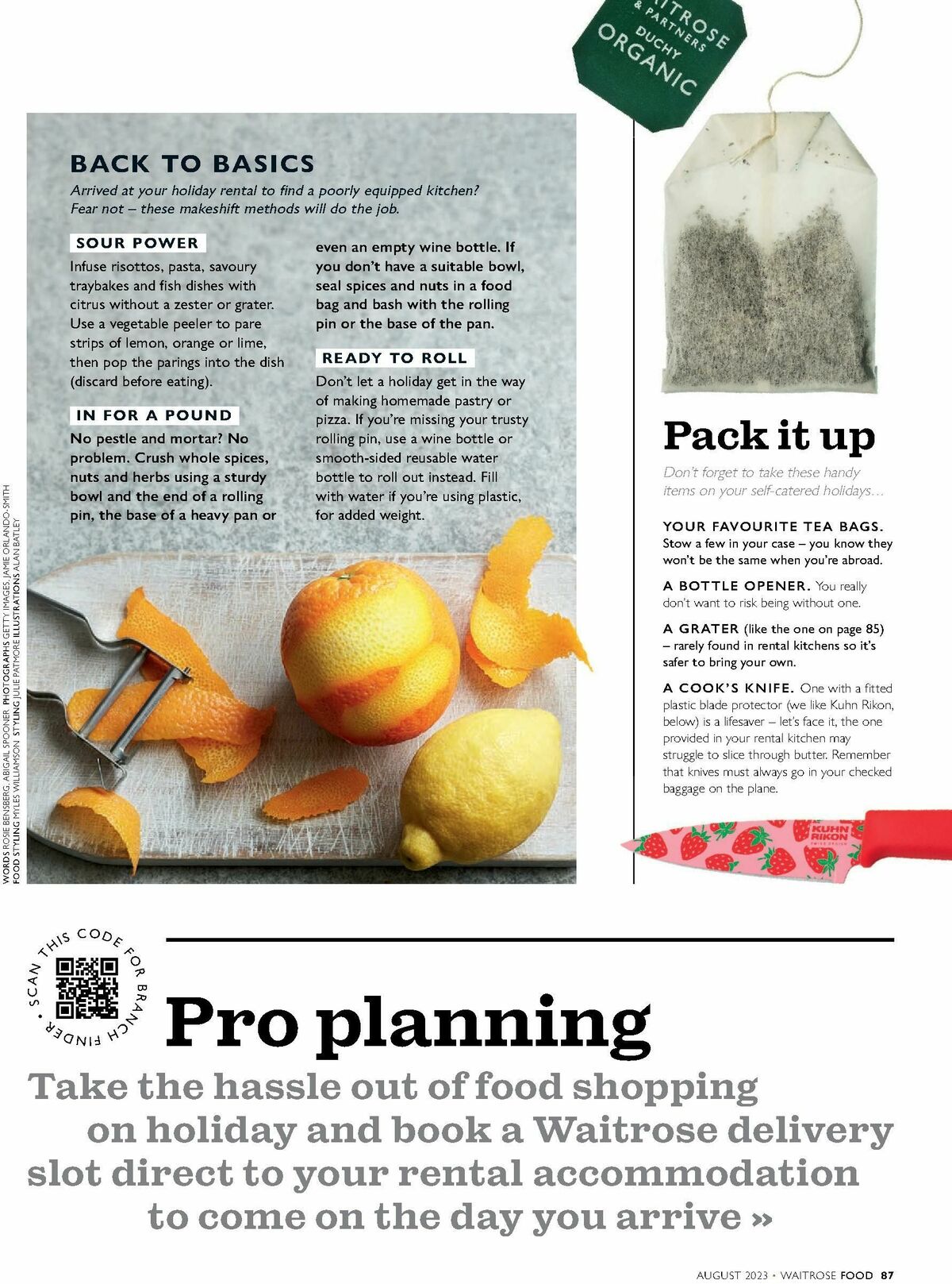 Waitrose Food Magazine August Offers from 1 August