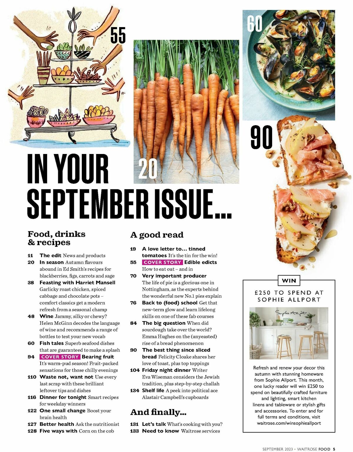 Waitrose Food Magazine September Offers from 1 September