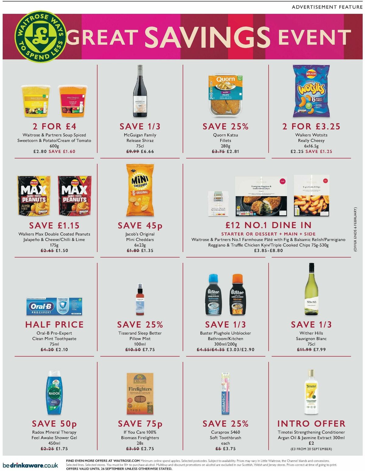 Waitrose Offers from 14 September