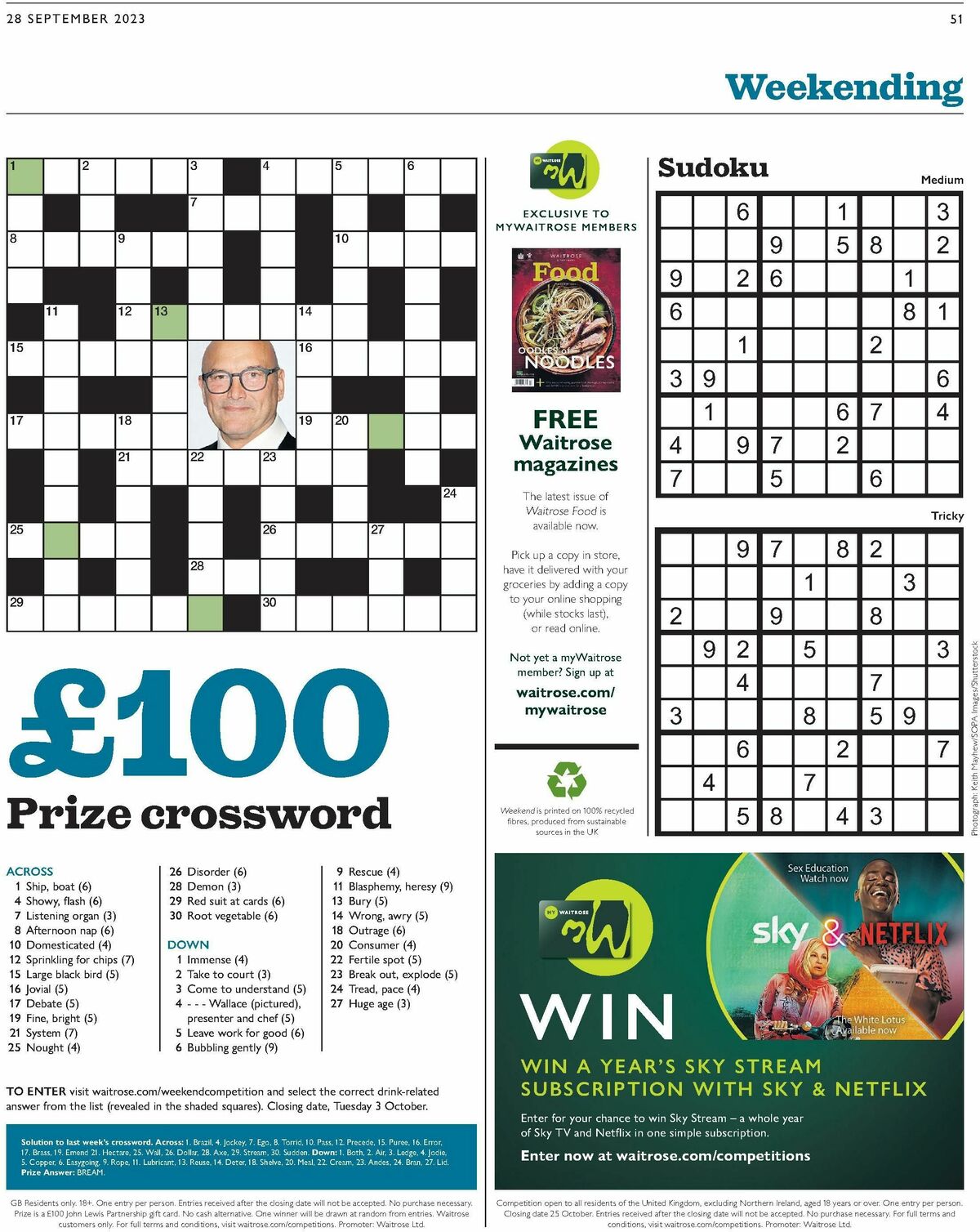 Waitrose Offers from 28 September