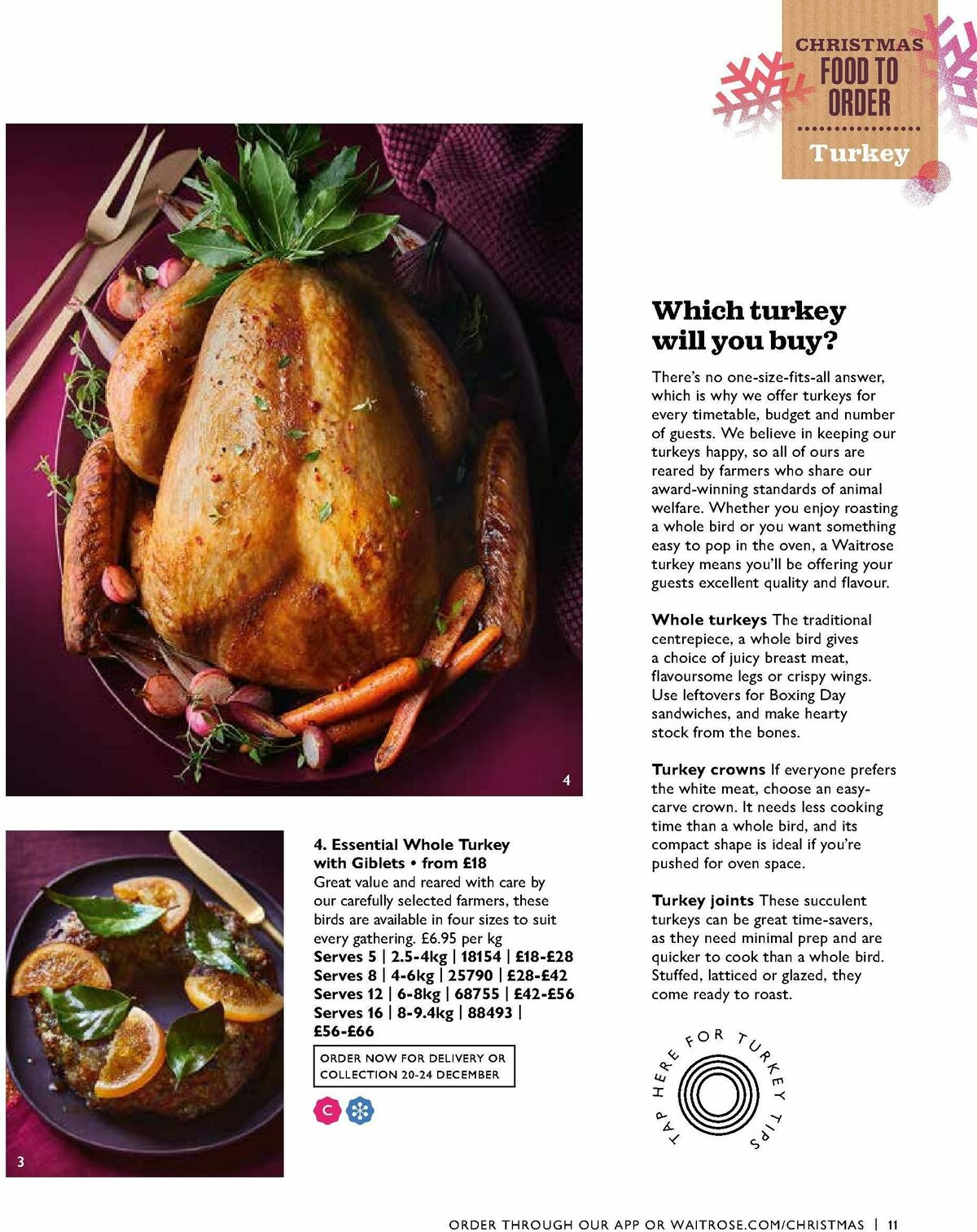 Waitrose Christmas Offers from 4 October