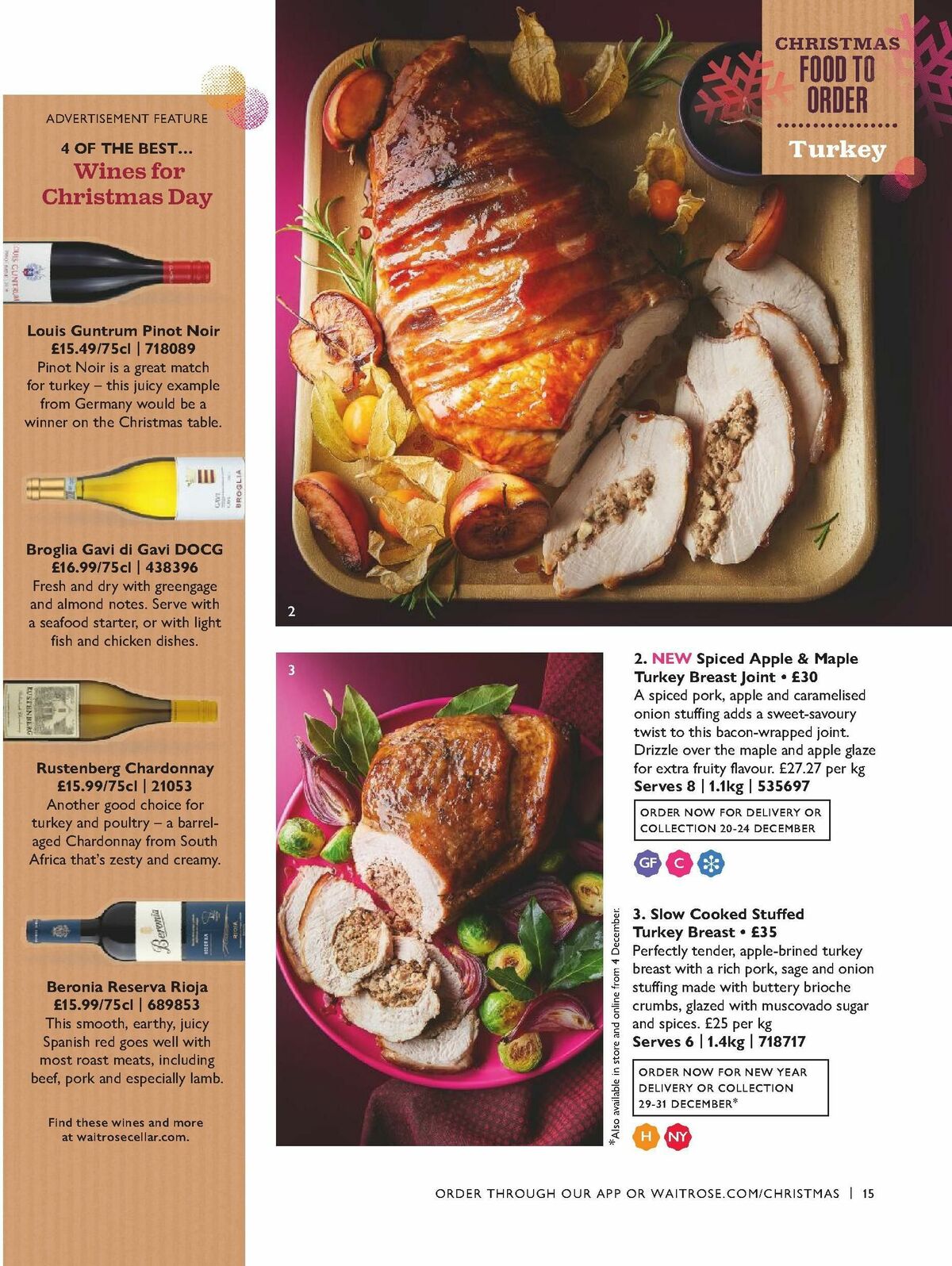 Waitrose Christmas Offers from 4 October