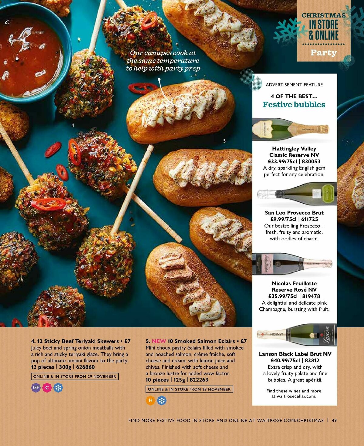 Waitrose Christmas Offers from 4 October