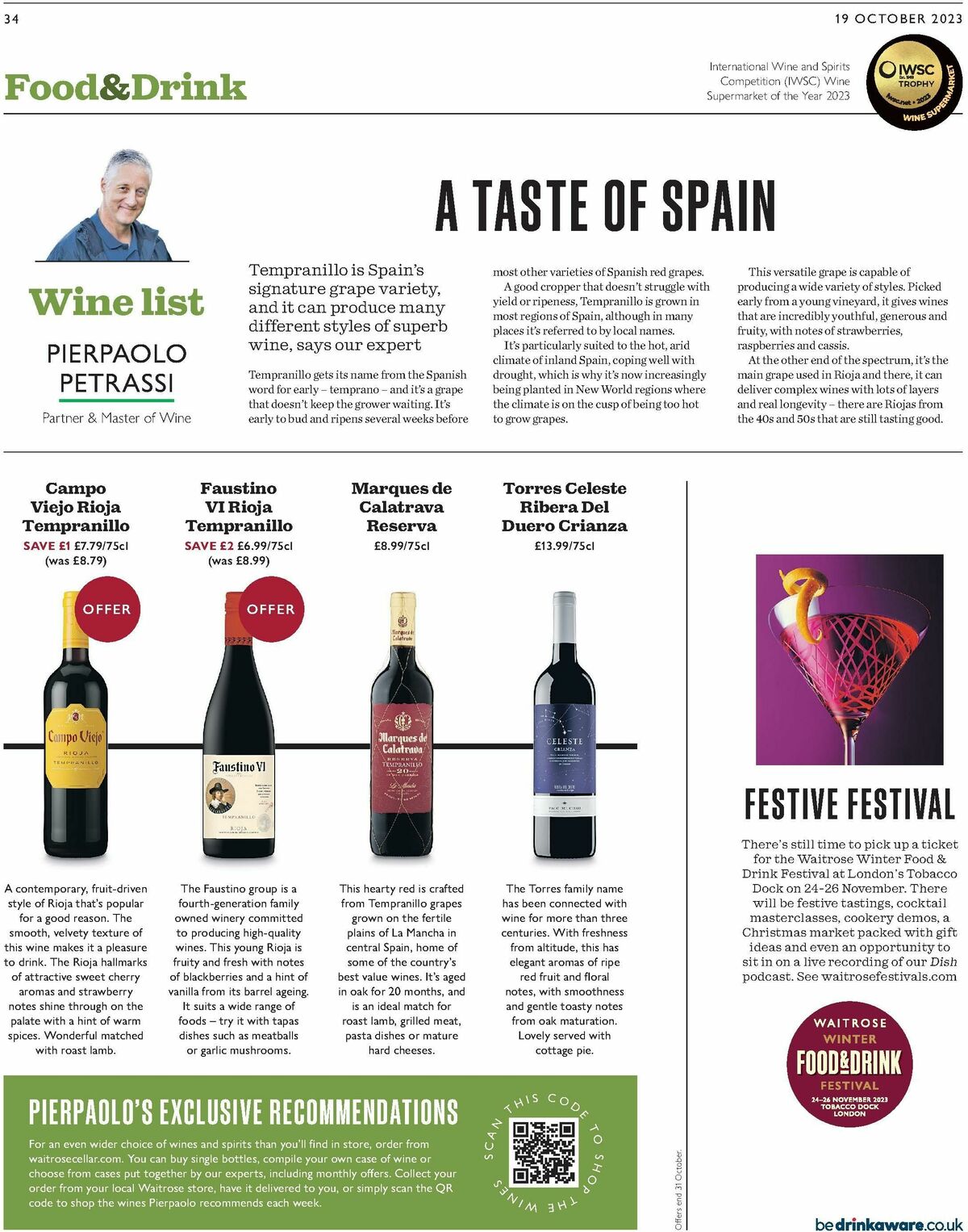 Waitrose Offers from 19 October