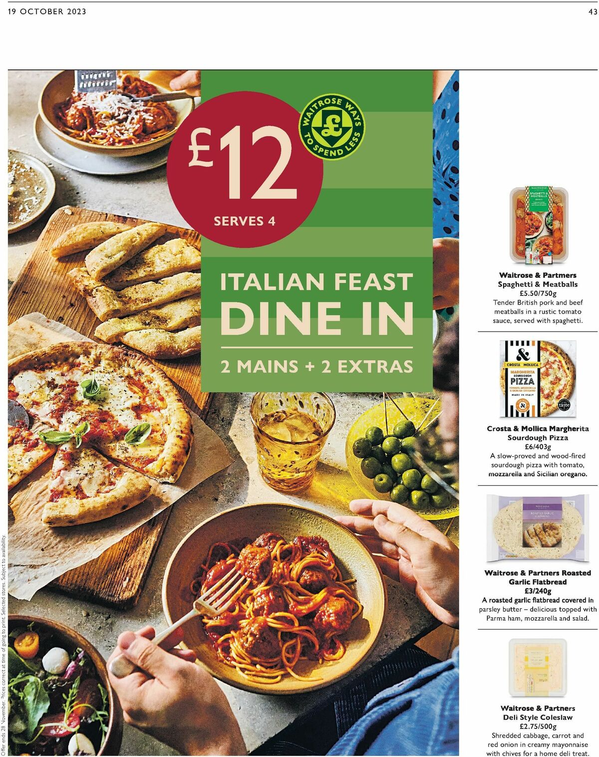 Waitrose Offers from 19 October
