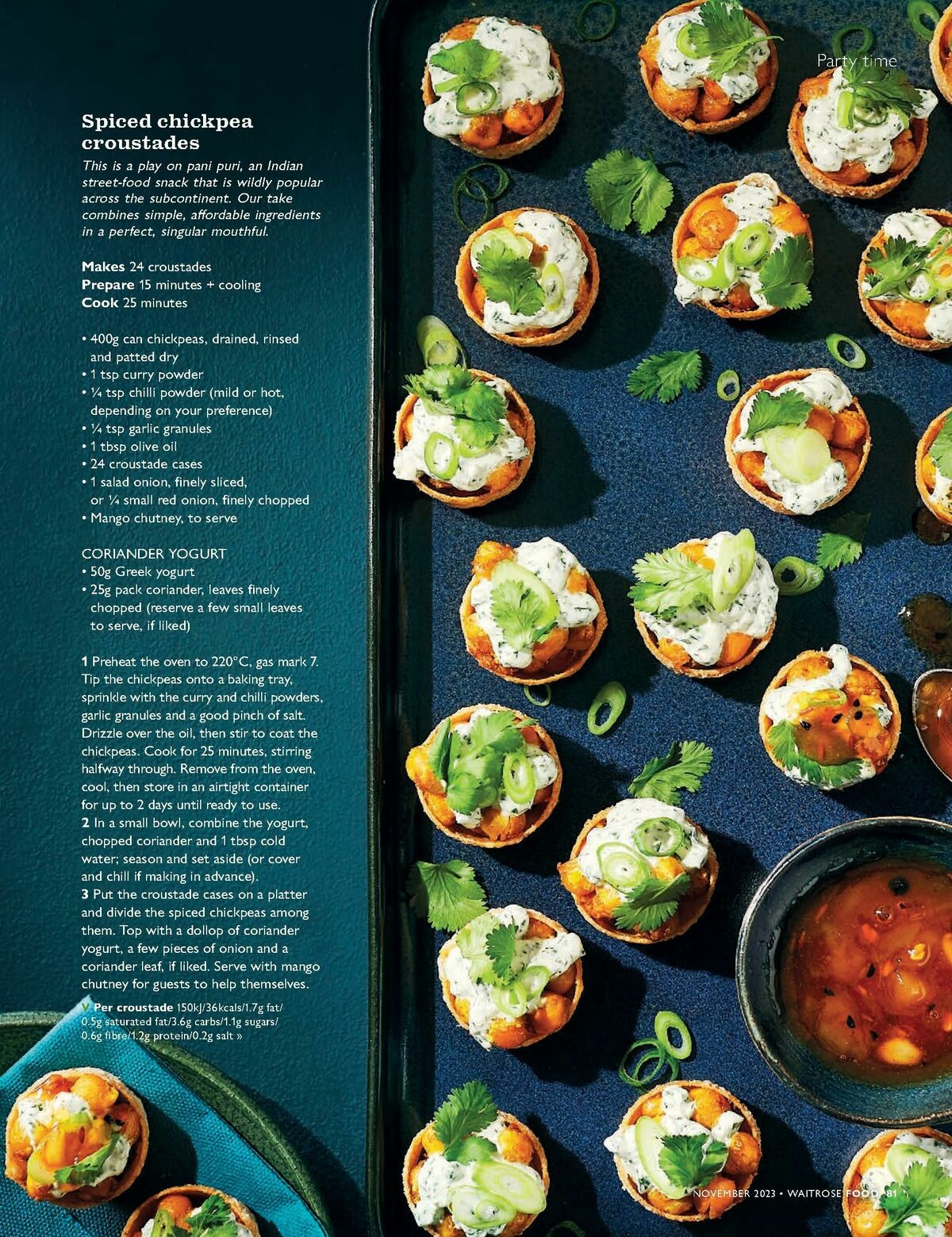 Waitrose Food Magazine November Offers from 1 November