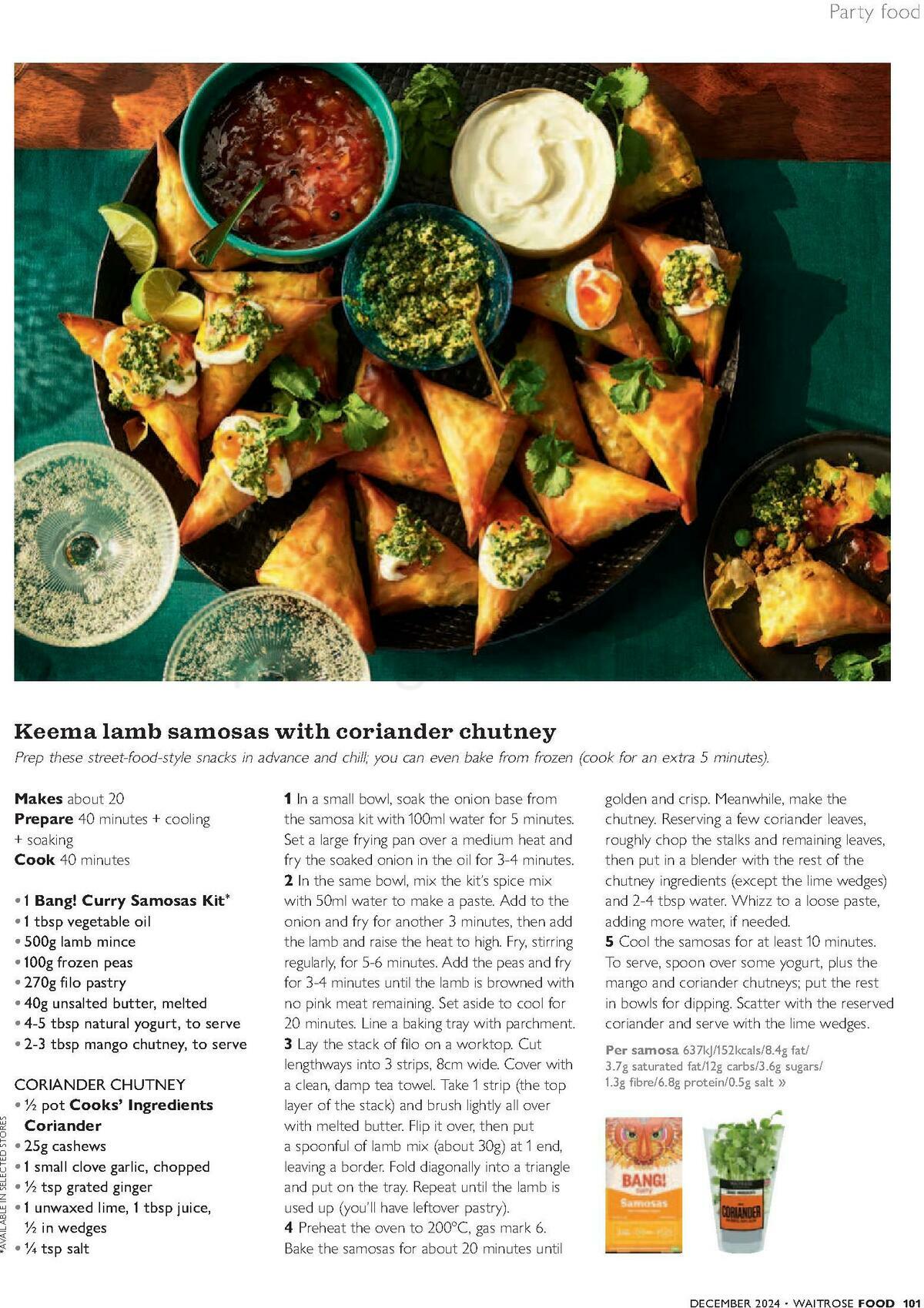 Waitrose Magazine December Offers from 1 December