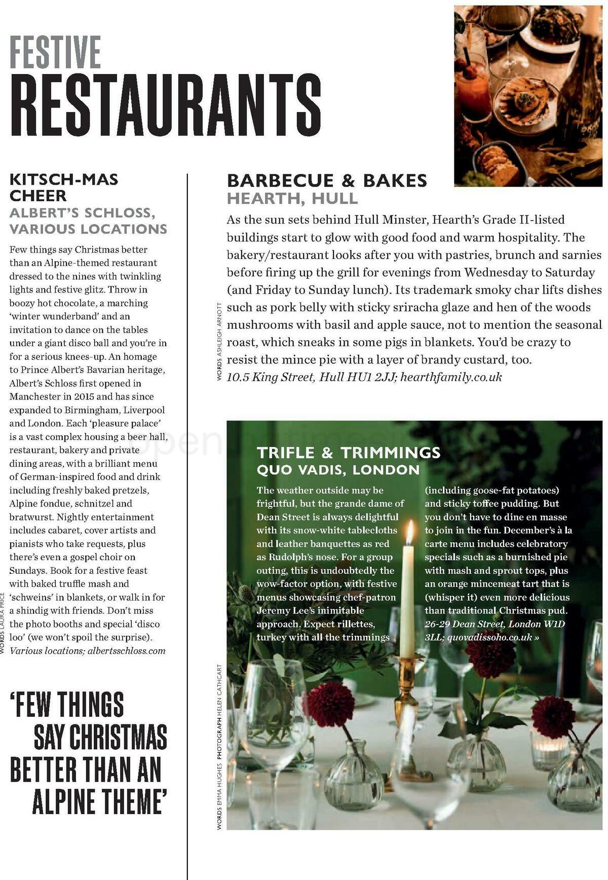 Waitrose Magazine December Offers from 1 December