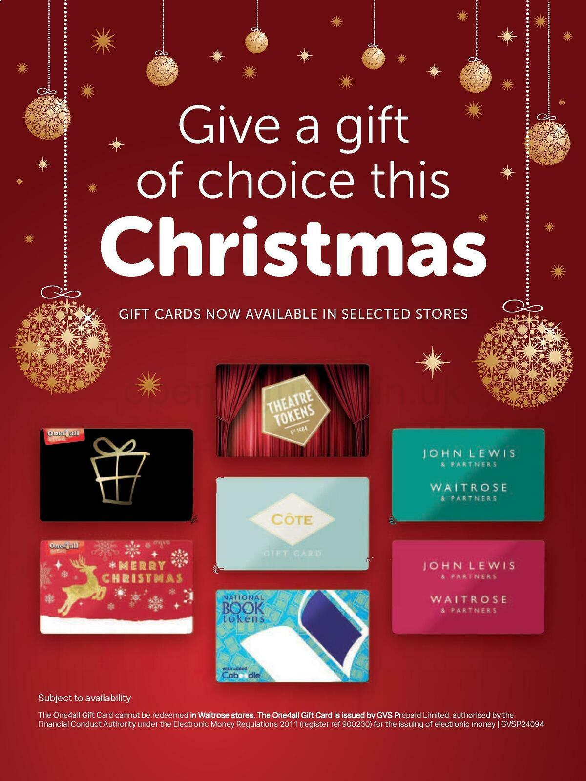 Waitrose Magazine December Offers from 1 December